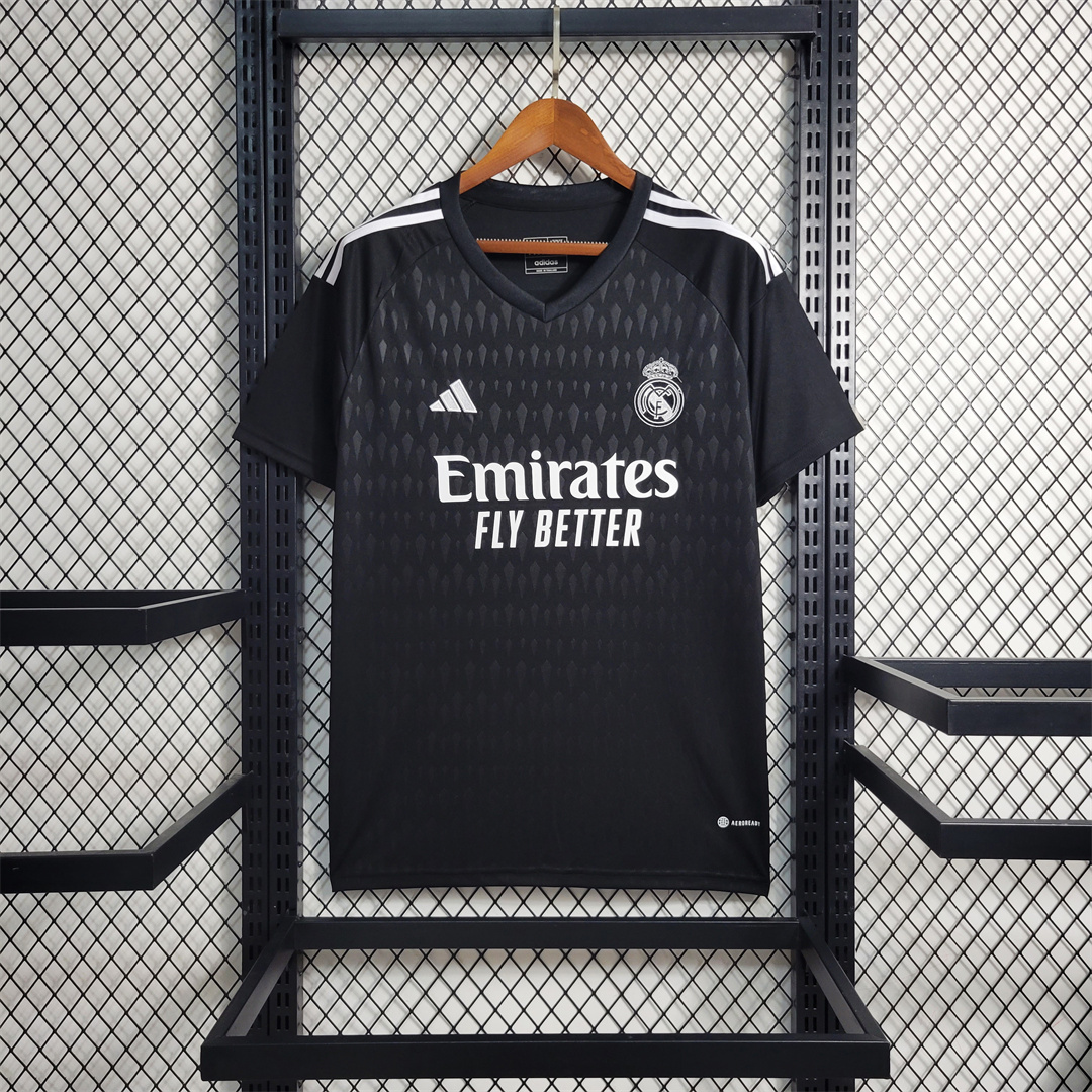 Real Madrid 23-24 Black Goalkeeper Jersey - Fans Version - JerseysGala