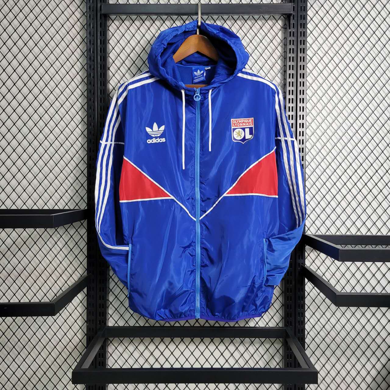 Lyon 23-24 Blue Player Windbreaker - JerseysGala