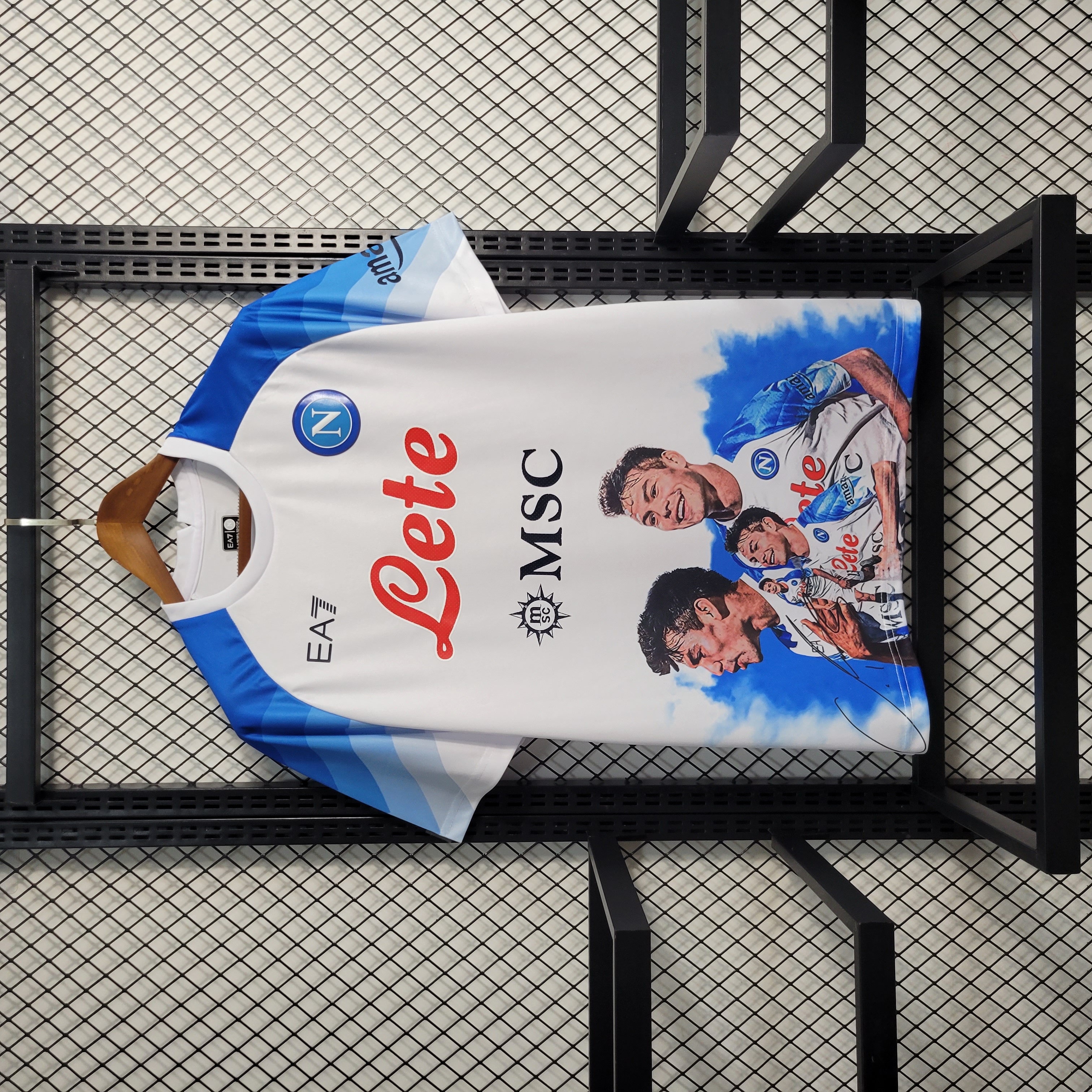 23-24 Napoli Champions White Jersey - JerseysGala