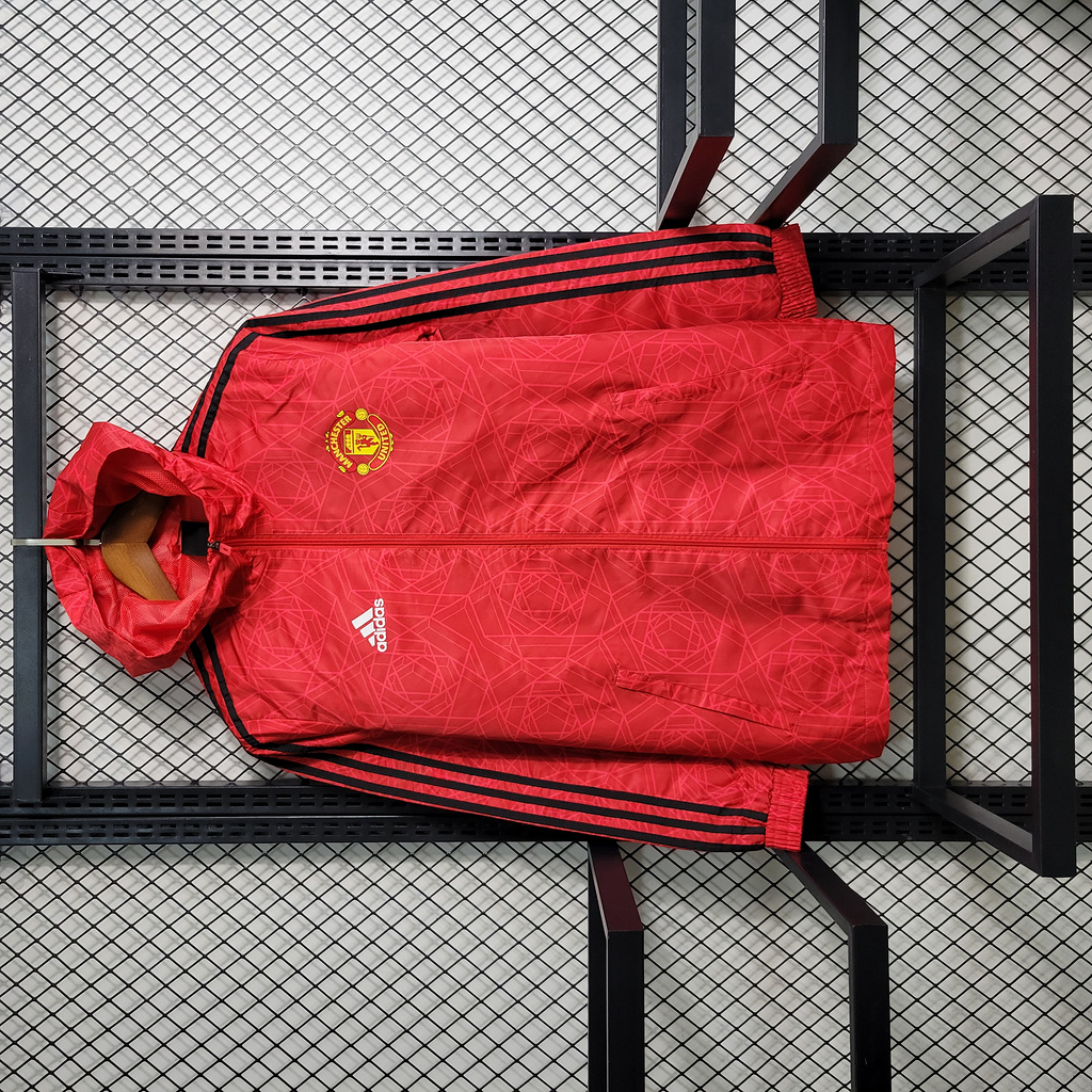 Manchester United 23-24 DNA Windbreaker Jacket - Red - JerseysGala