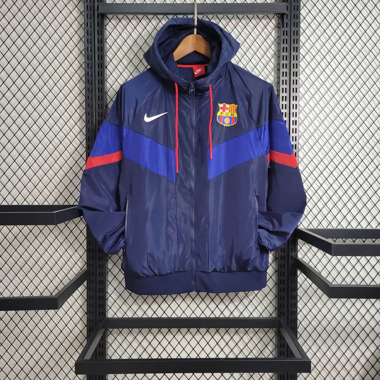 B.A.R.S.A 23-24 Player Windbreaker Jacket - Blue - JerseysGala