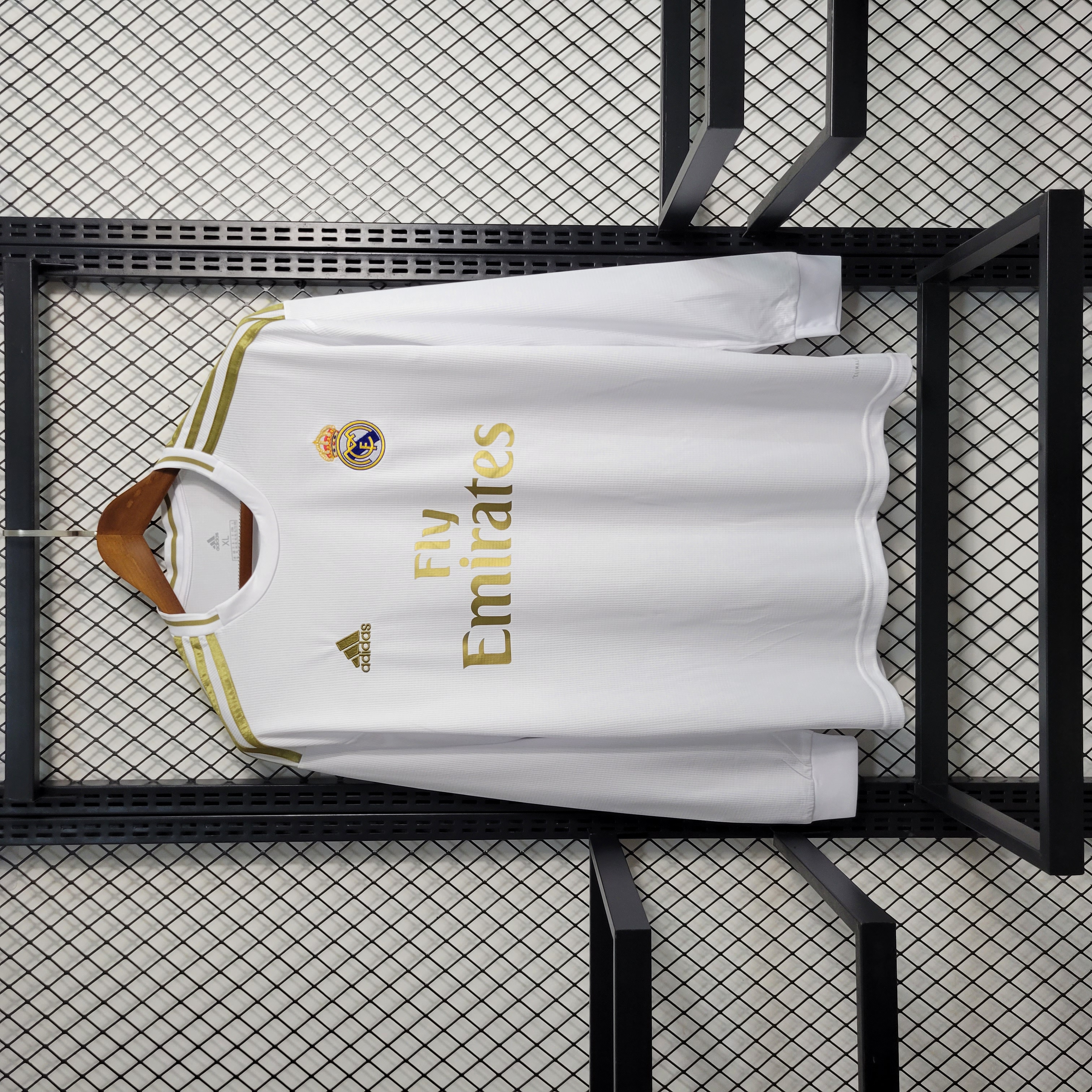 Retro Real Madrid 19-20 Home Stadium Long Sleeve Jersey - JerseysGala