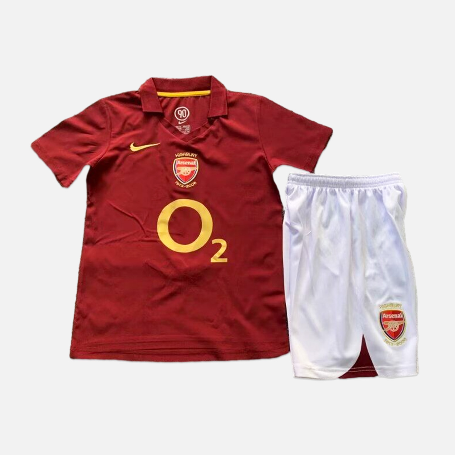 Retro Arsenal 2005-06 Home Stadium Kids Kit - JerseysGala