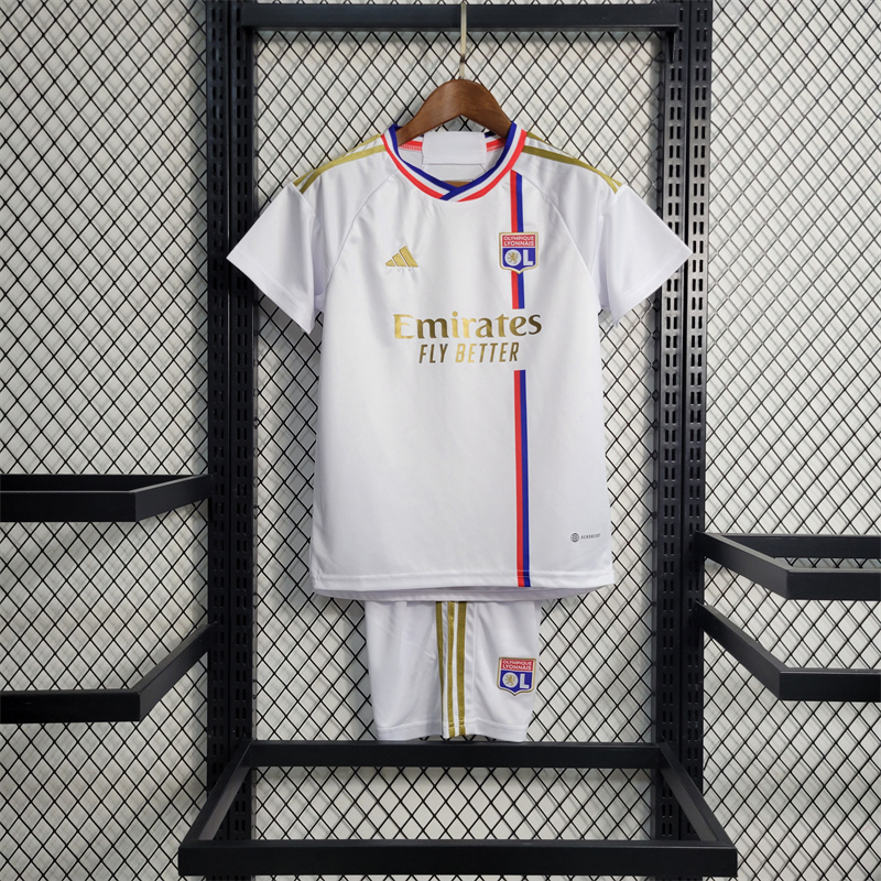 Lyon 23/24 Home Kids Kit - JerseysGala