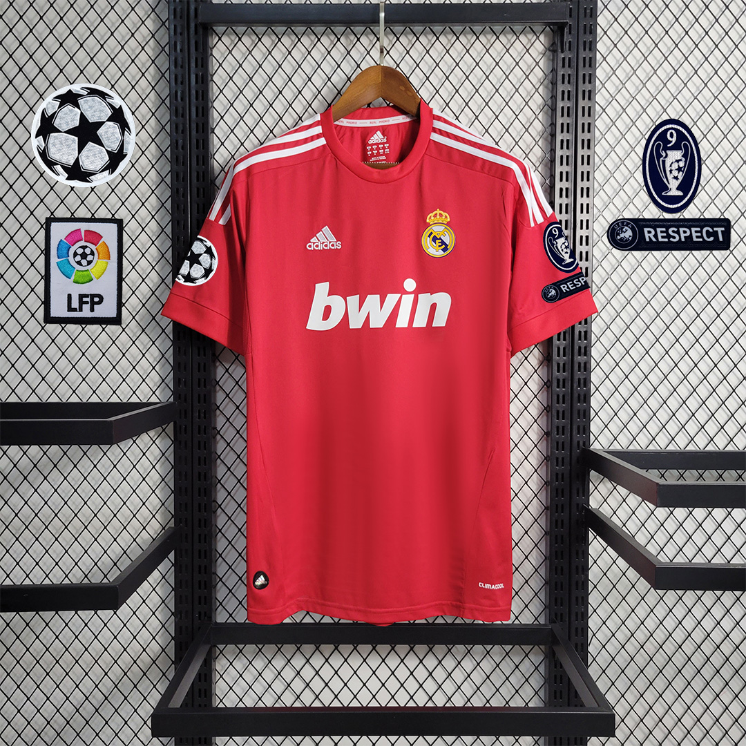 Real Madrid Retro 11-12 Third Red Jersey - JerseysGala