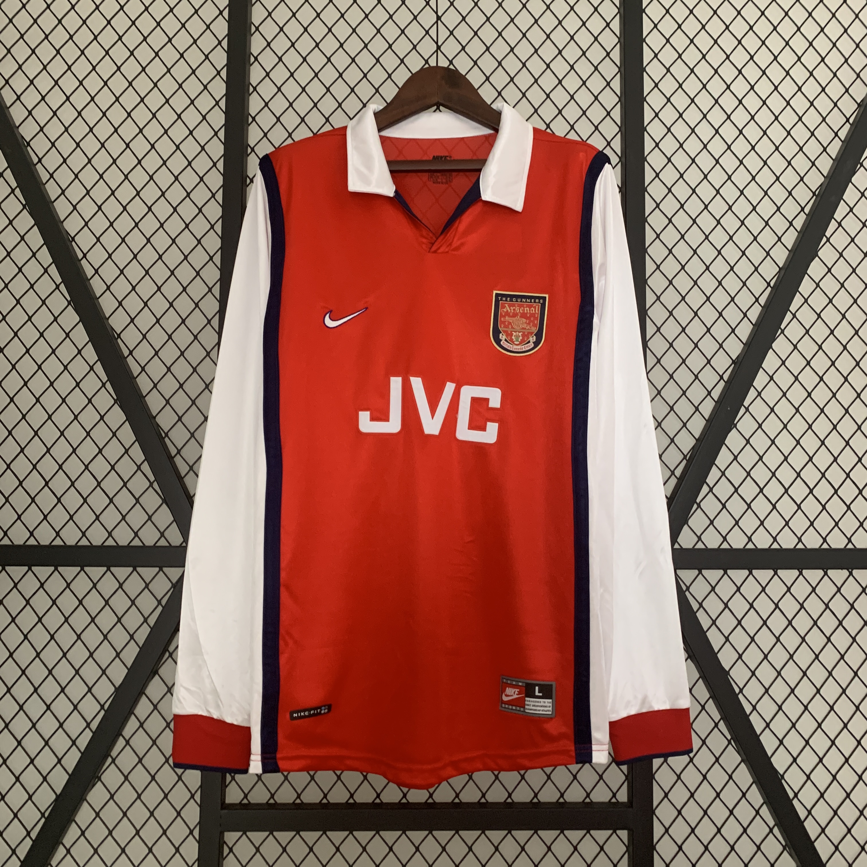 Arsenal Retro 98-99 Home Long Sleeve Jersey - JerseysGala