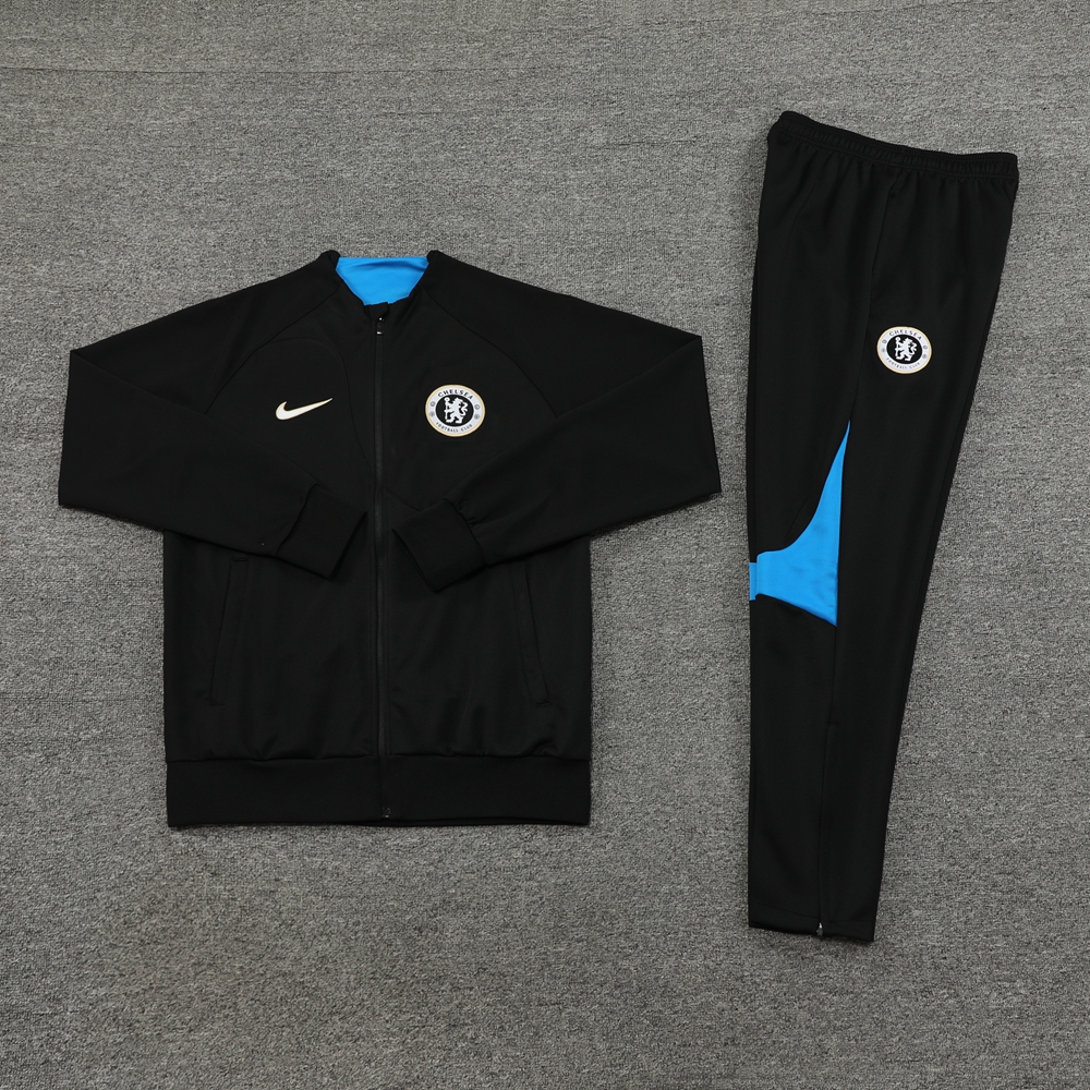 Che 23-24 Jacket Training Tracksuit - Black - JerseysGala