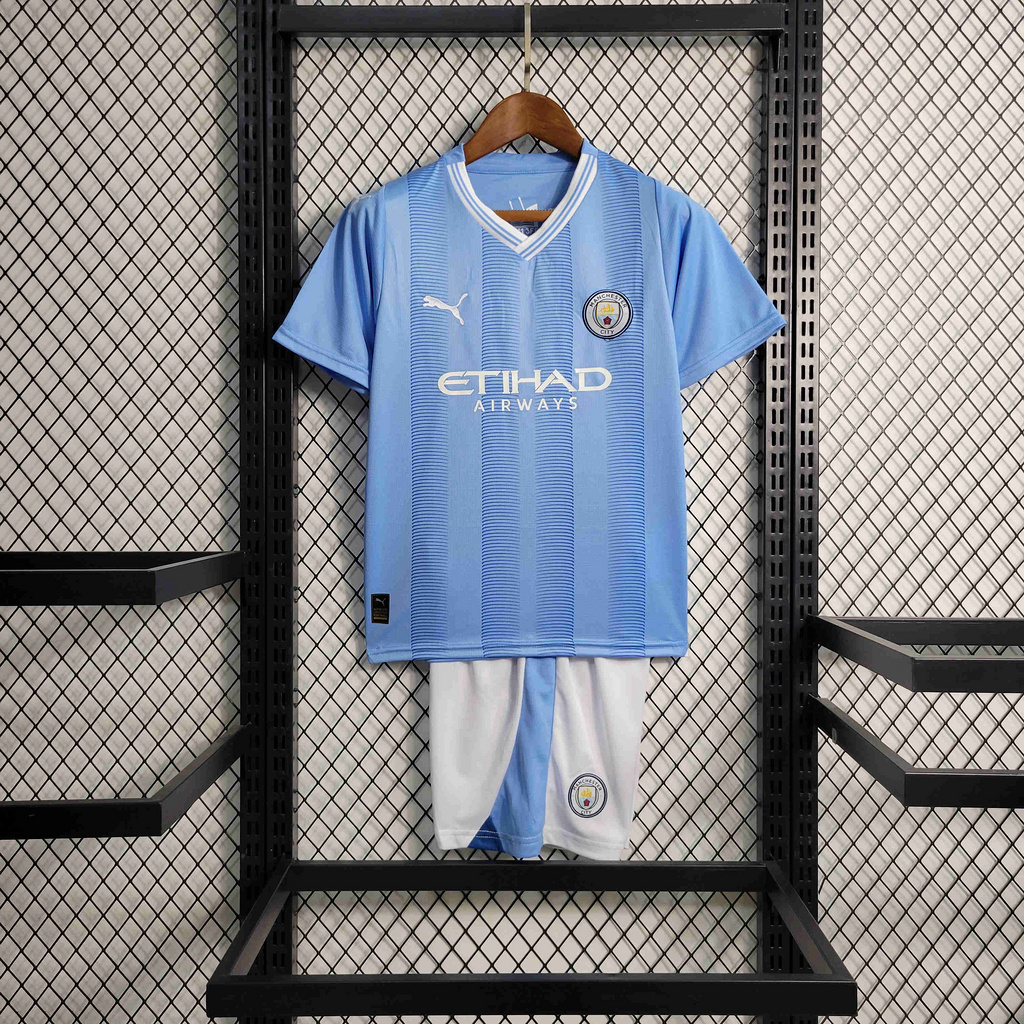 Manchester City 23/24 Home Kids Kit Jersey - JerseysGala