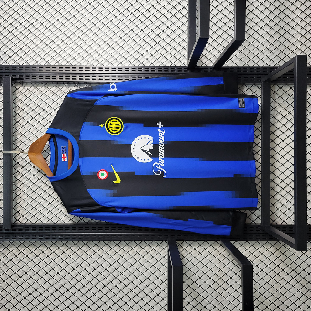 Inter Milan 23-24 Home Long Sleeve Jersey - Fans Version - JerseysGala