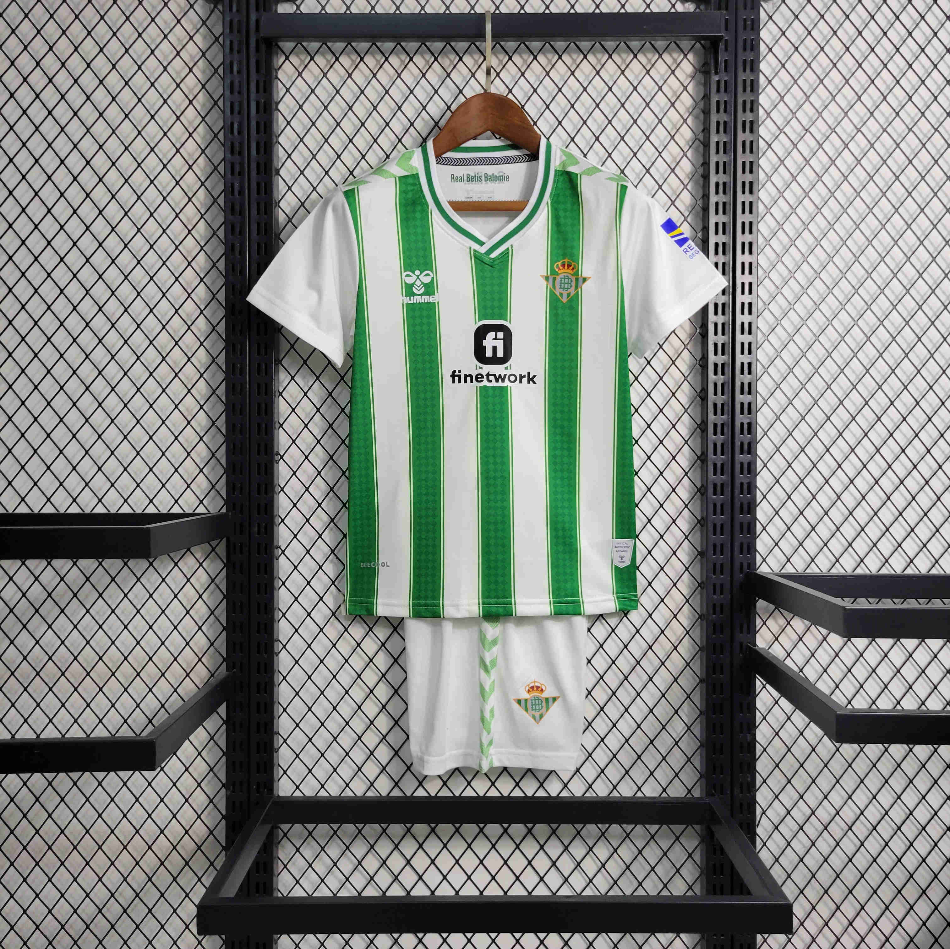 Real Betis 23-24 Home Kids Kit - JerseysGala