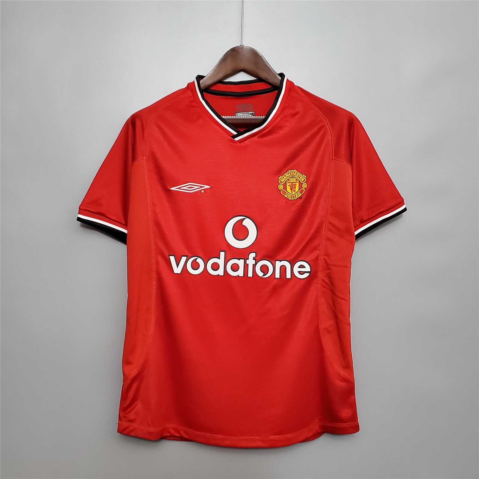 Manchester United Retro 00-02 Home Jersey - JerseysGala