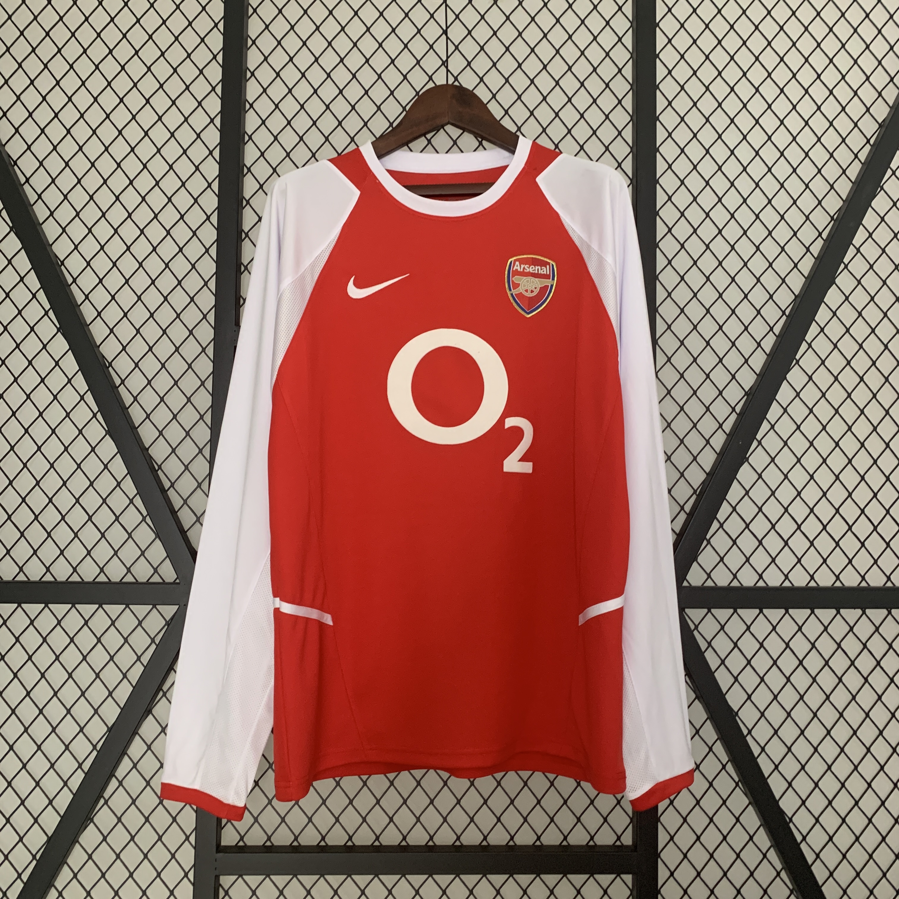 Retro Arsenal 02-04 Home Stadium Long Sleeve Jersey - JerseysGala