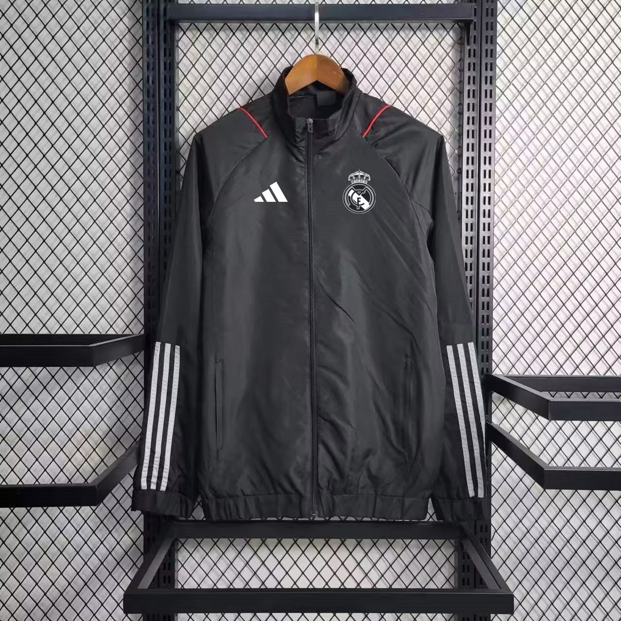 23-24 Real Madrid Black Windbreaker S-XXL - JerseysGala