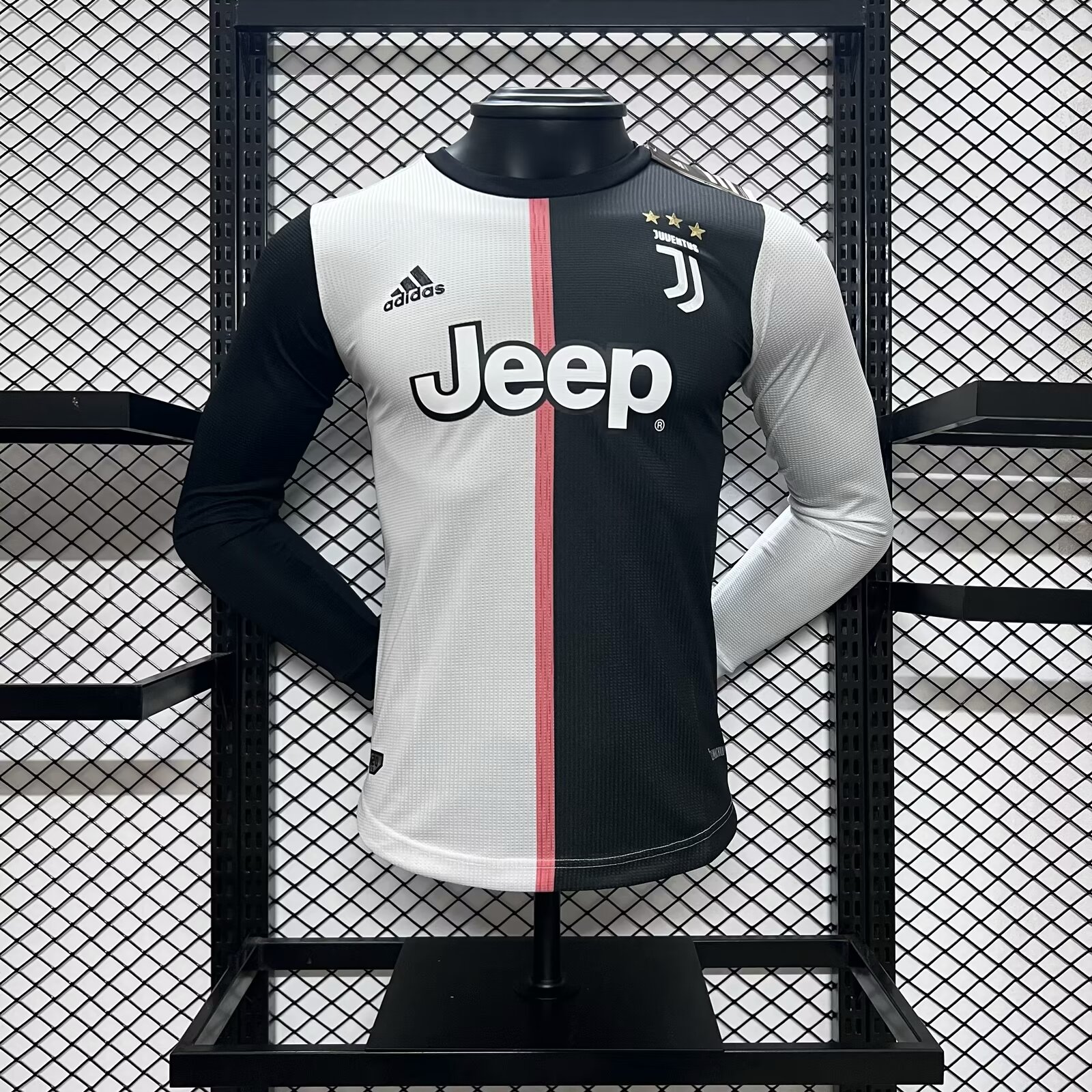 Retro Juventus 2019-20 Home Stadium Long Sleeve Jersey - Player Version - JerseysGala