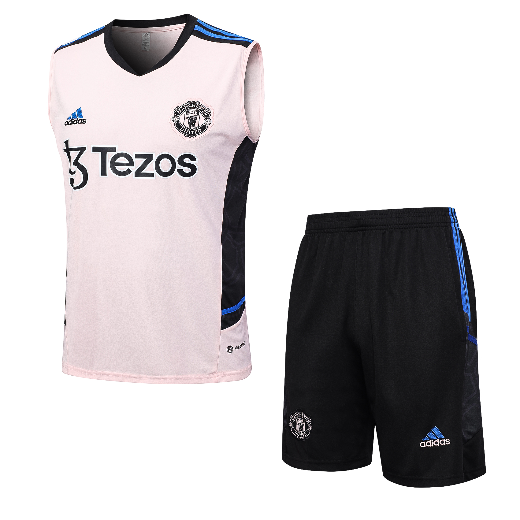 23-24 Manchester United Pink Player Vest Training Set - JerseysGala