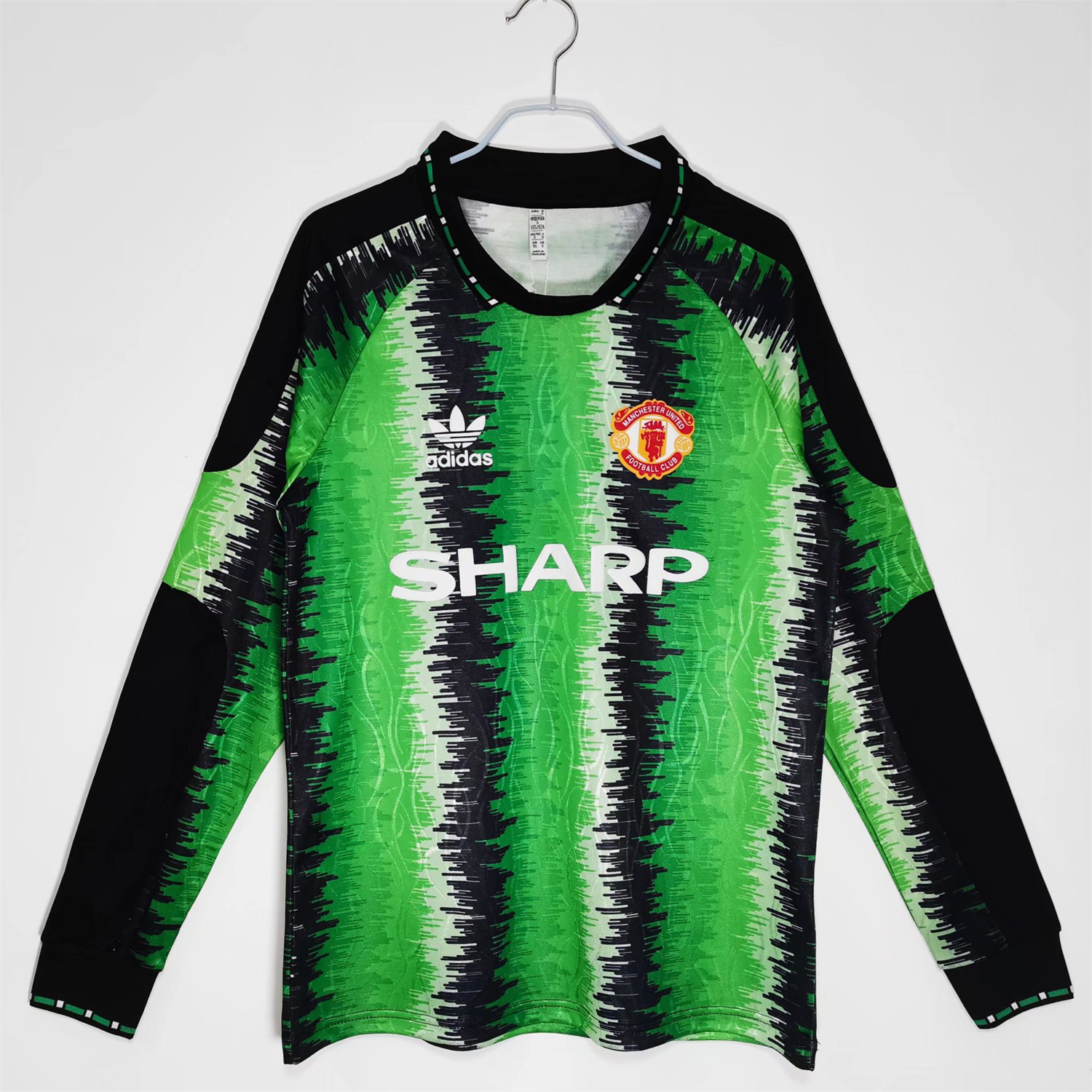 Manchester United Retro 1990/91 Goalkeeper Green Long Sleev Jersey - JerseysGala