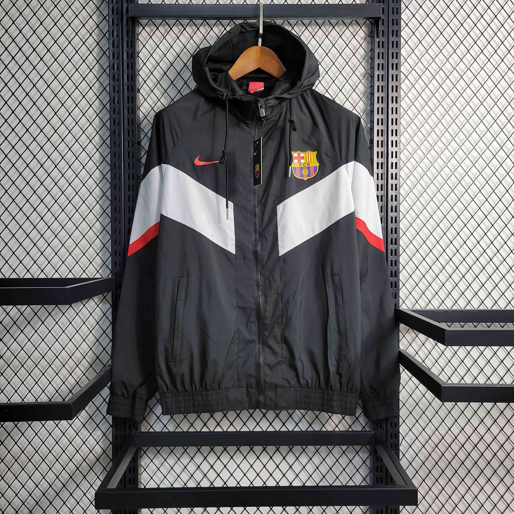 B.A.R.S.A 23-24 Black Player Windbreaker - JerseysGala