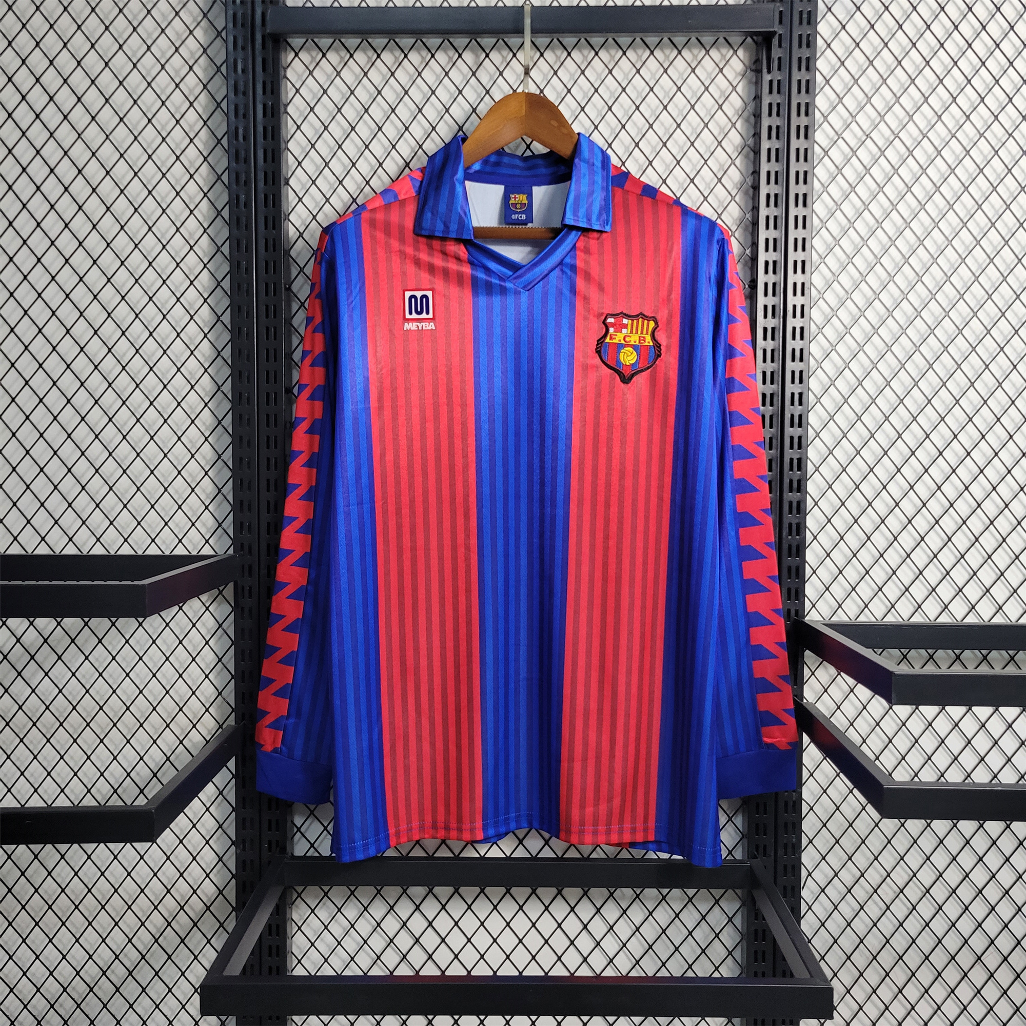 B.A.R.S.A Retro 90-92 Home Stadium Long Sleeve Jersey - JerseysGala