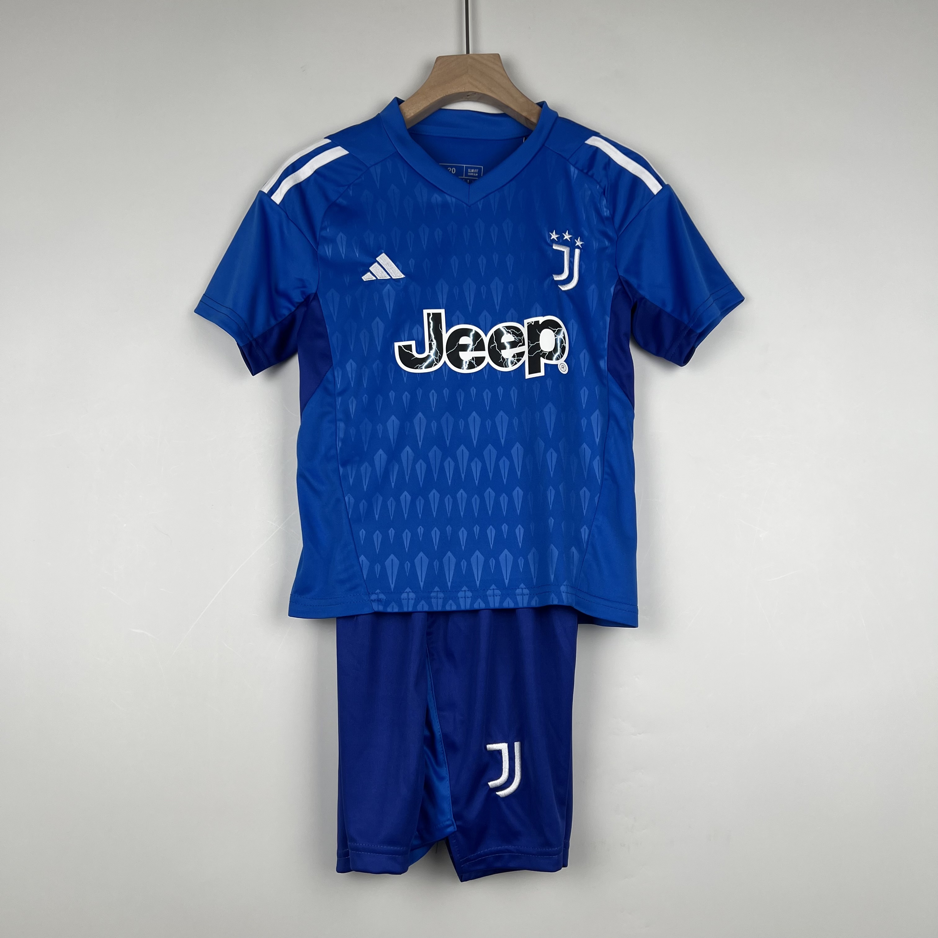 23/24 Juventus Goalkeeper Blue Kid Kit - Size:16-28 - JerseysGala