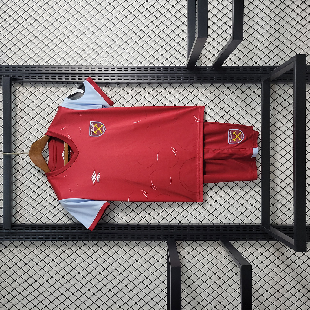 West Ham United 23-24 Home Kids Kit - JerseysGala