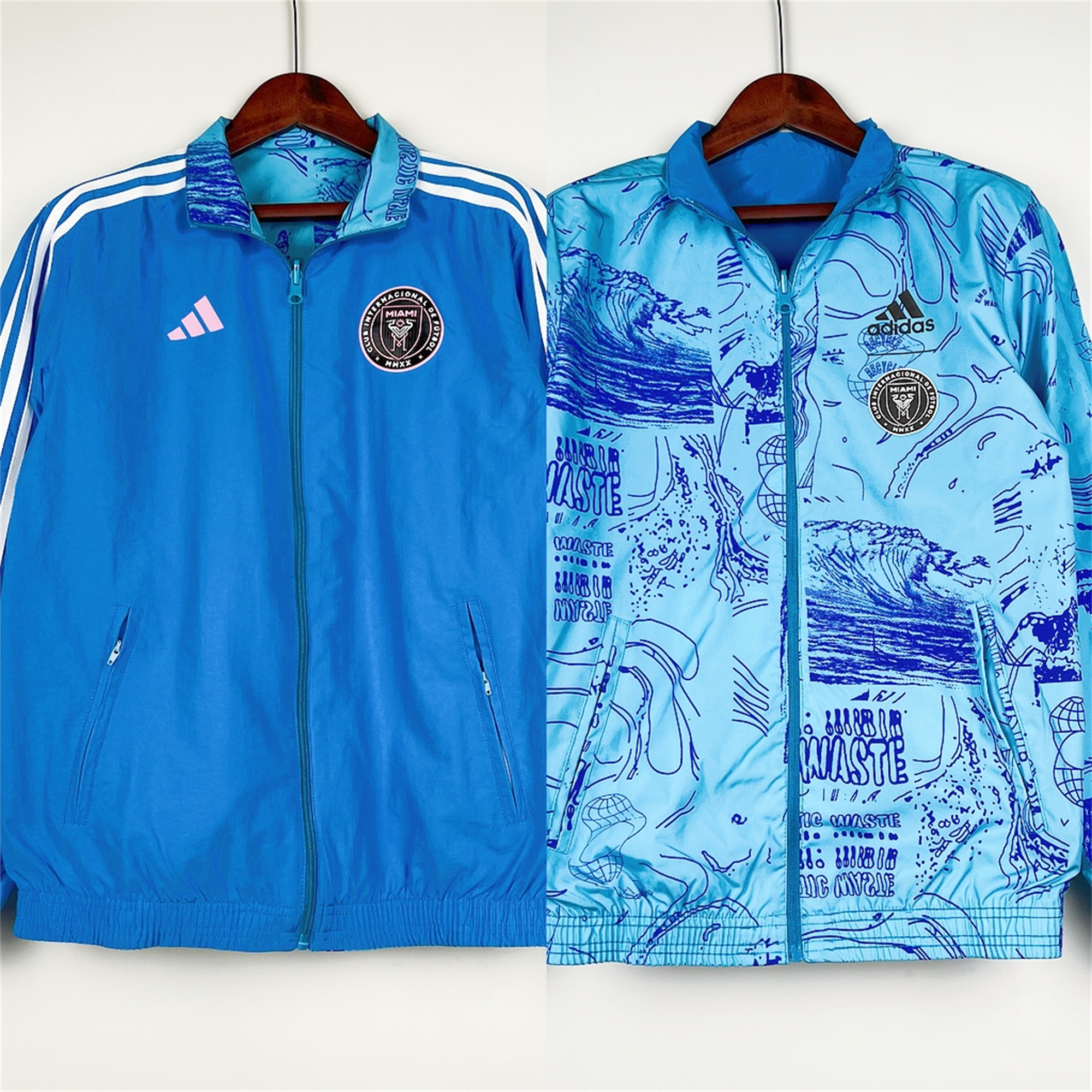 INT M.A.M 23-24 Double Sided Windbreaker - Blue - JerseysGala
