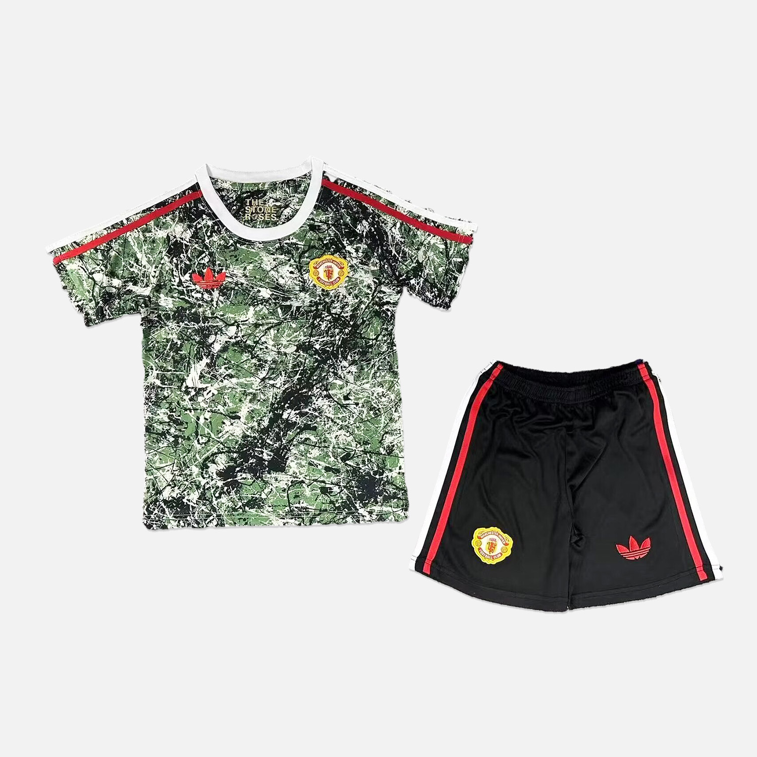 Manchester United x S.tone R.oses 23-24 Special Edition Kids Kit - JerseysGala