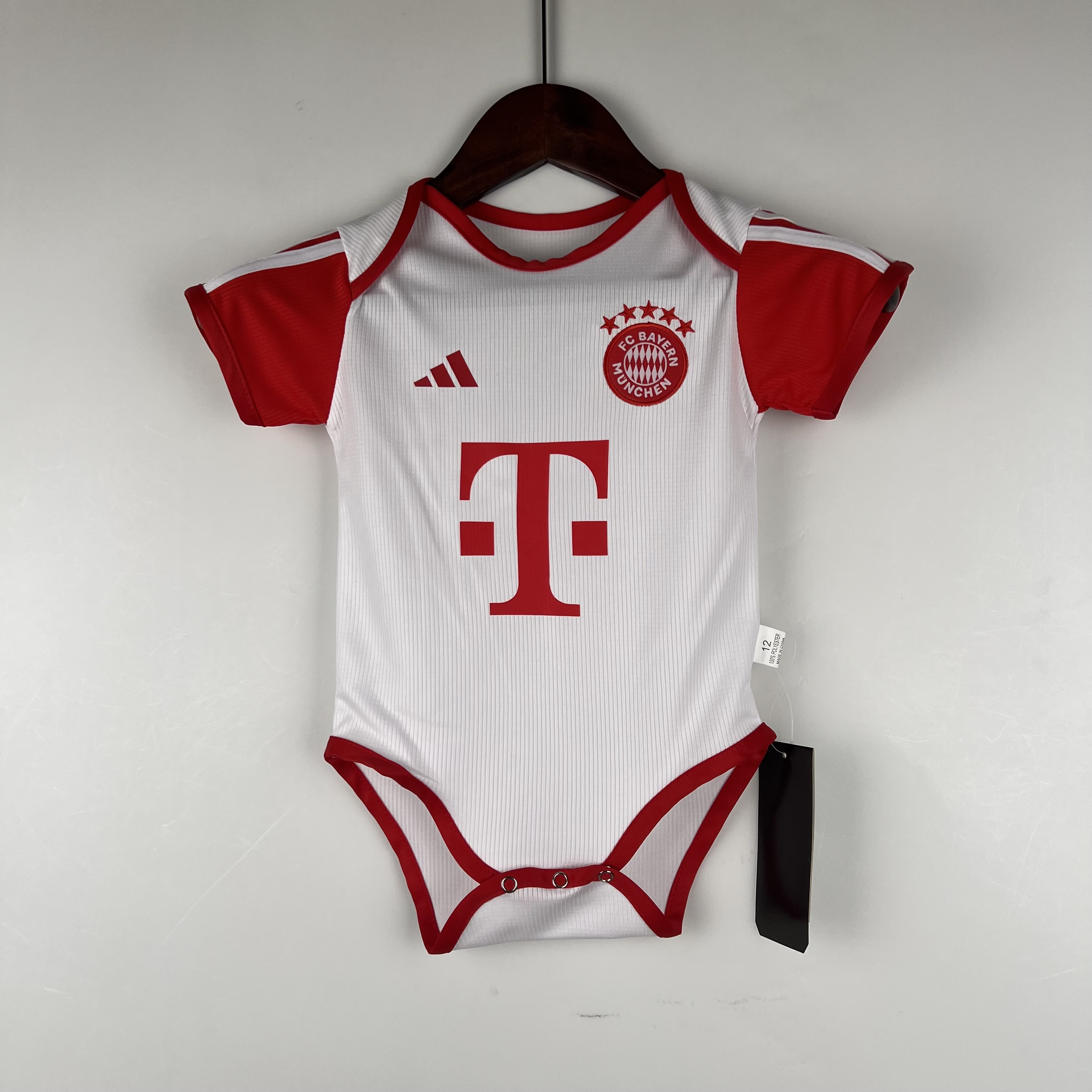 Bayern Munich 23-24 Home Stadium Baby Crawling Suit - JerseysGala
