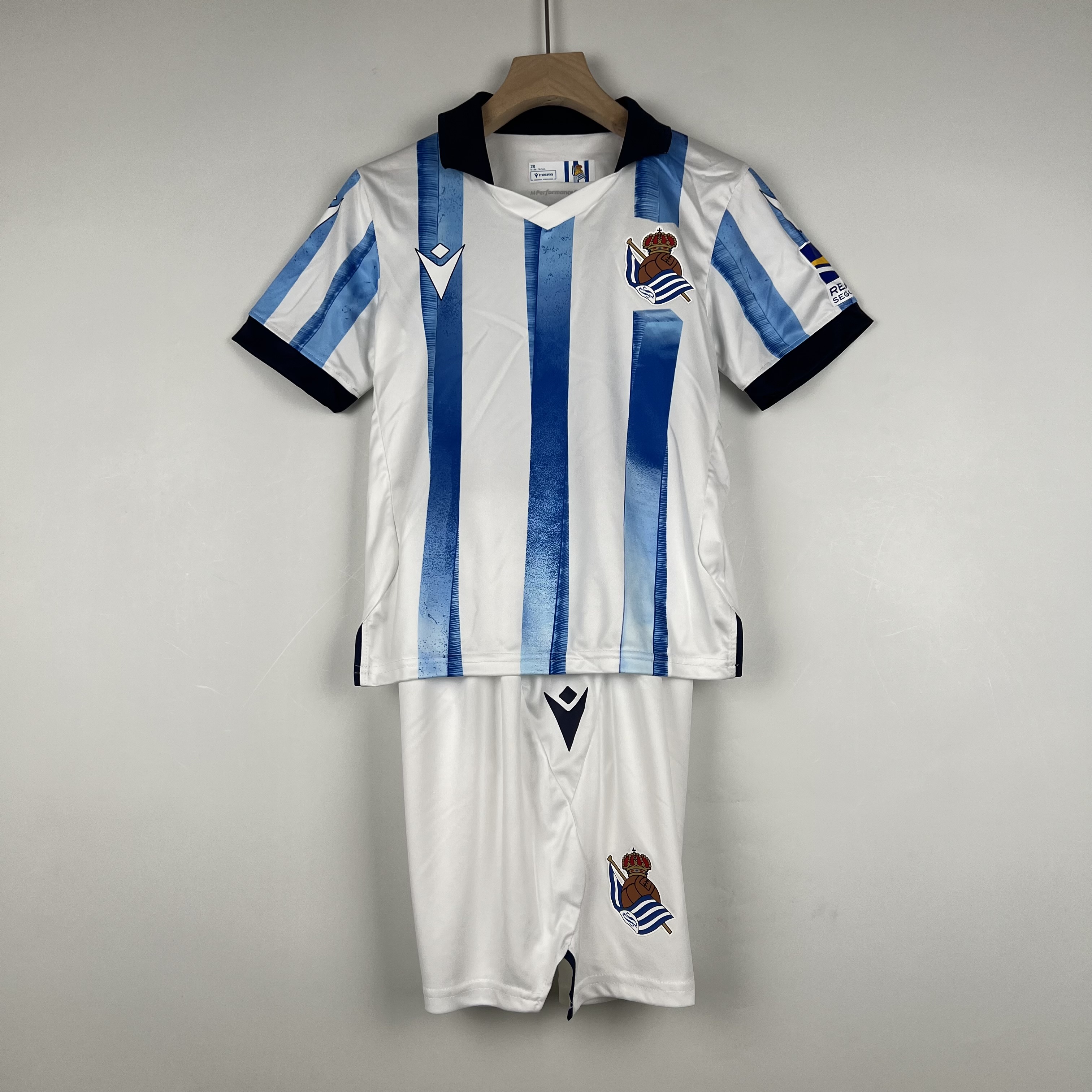 Real Sociedad 23-24 Home Stadium Kids Kit - JerseysGala