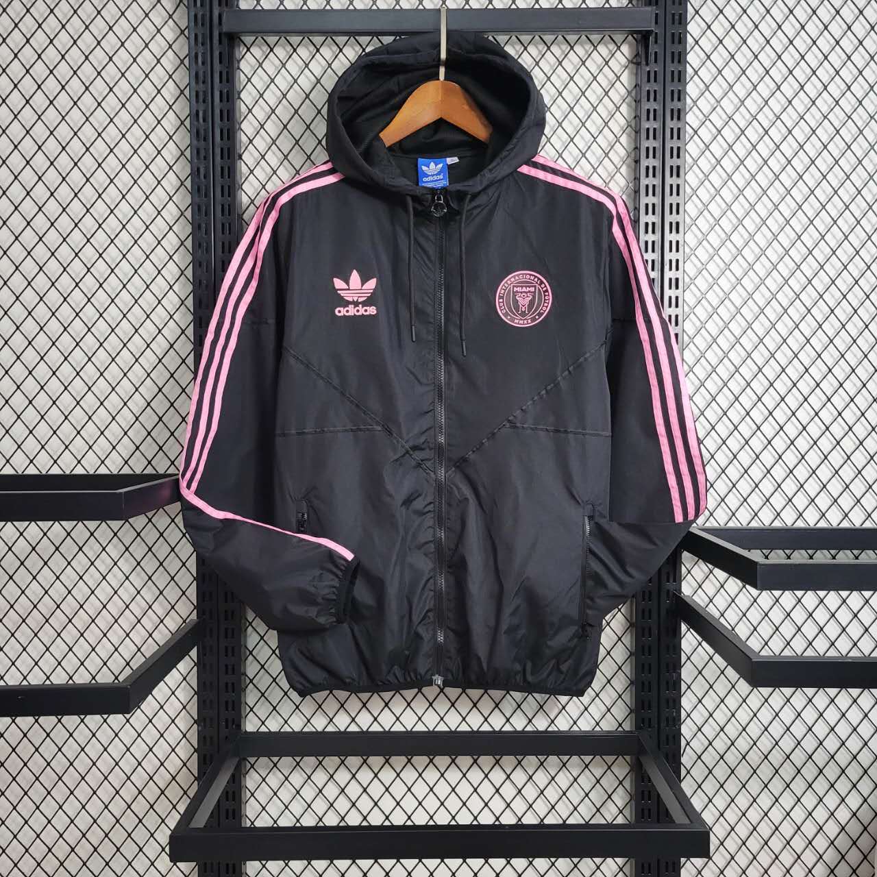 INT M.A.M 23-24 Player Windbreaker Jacket - Black - JerseysGala