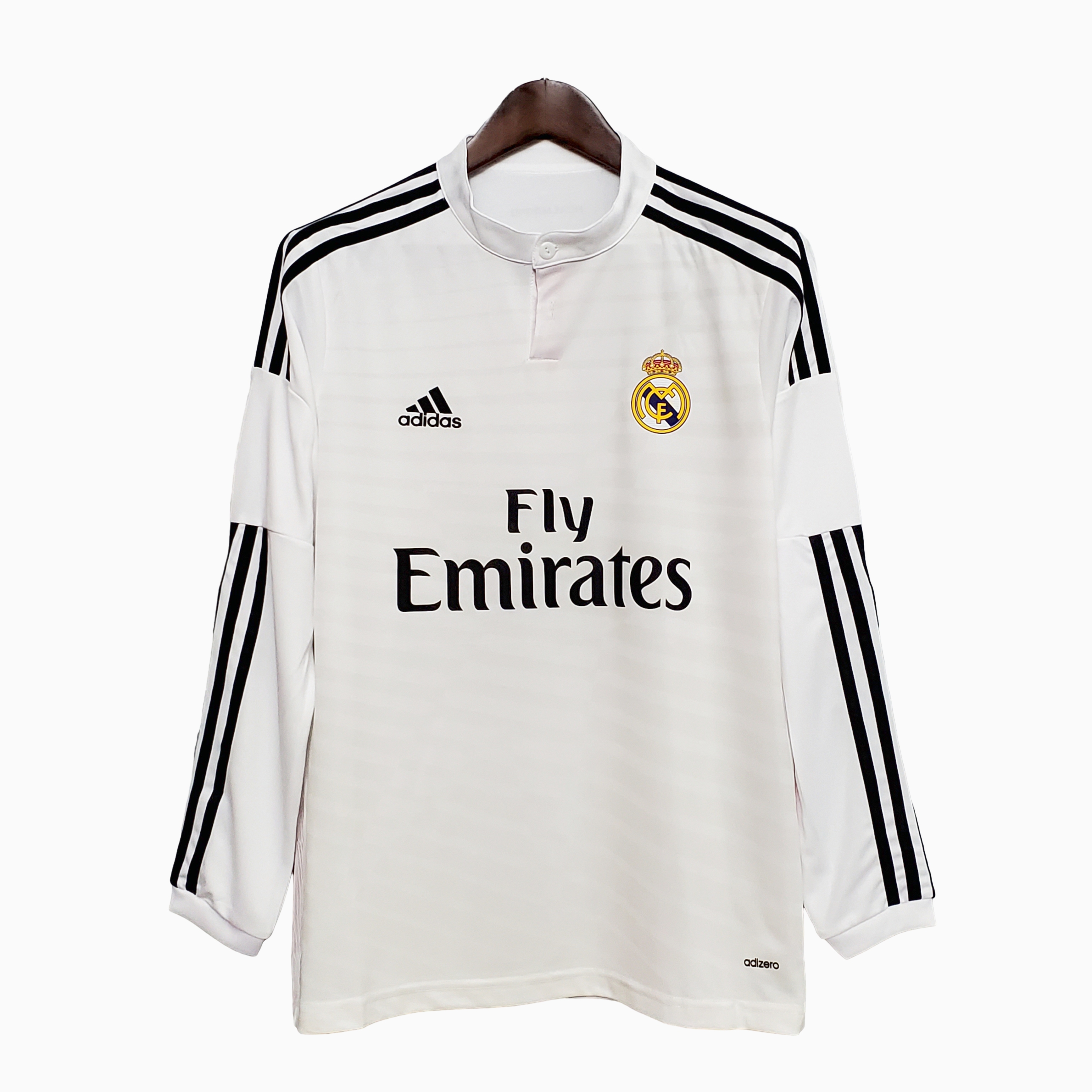 Retro Real Madrid 14-15 Home Stadium Long Sleeve Jersey - JerseysGala