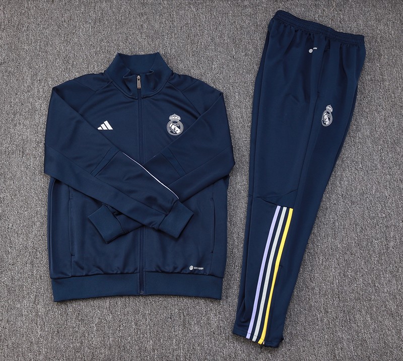 Real Madrid 23-24 Jacket Training Tracksuit - Royal Blue - JerseysGala