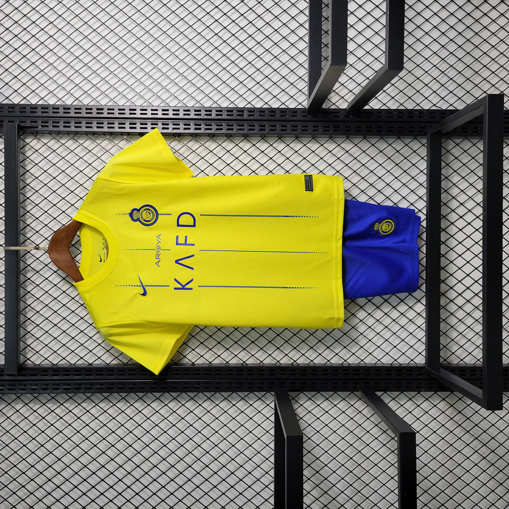 Al Nassr Riyadh Victory 23-24 Home Kids Kit - JerseysGala
