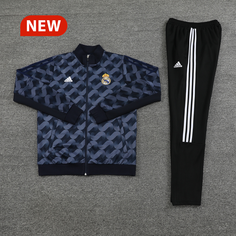 Real Madrid 23-24 Jacket Training Tracksuit - Blue - JerseysGala