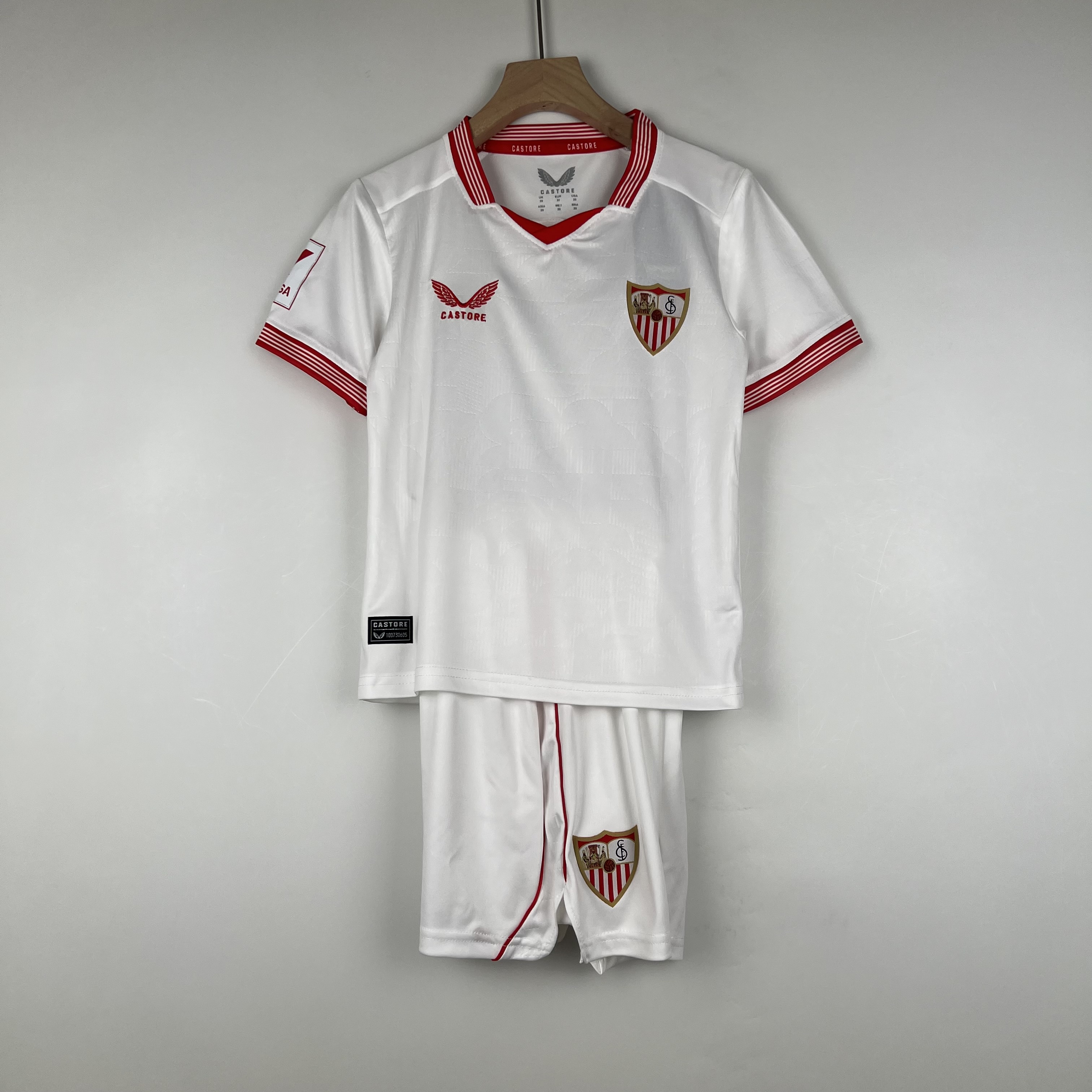 Sevilla 23-24 Home Stadium Kids Kit - JerseysGala