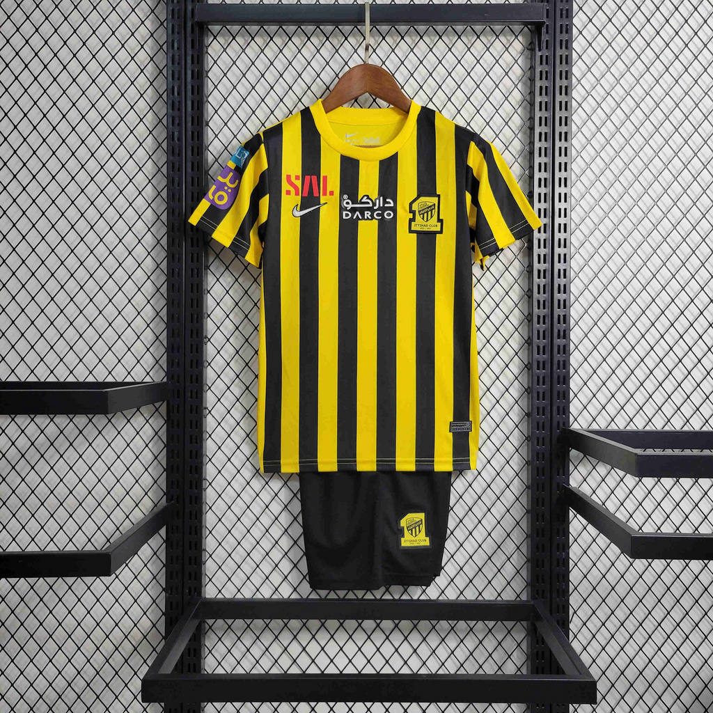 Al Ittihad Jeddah United 23-24 Home Kids Kit - Size 16-28 - JerseysGala