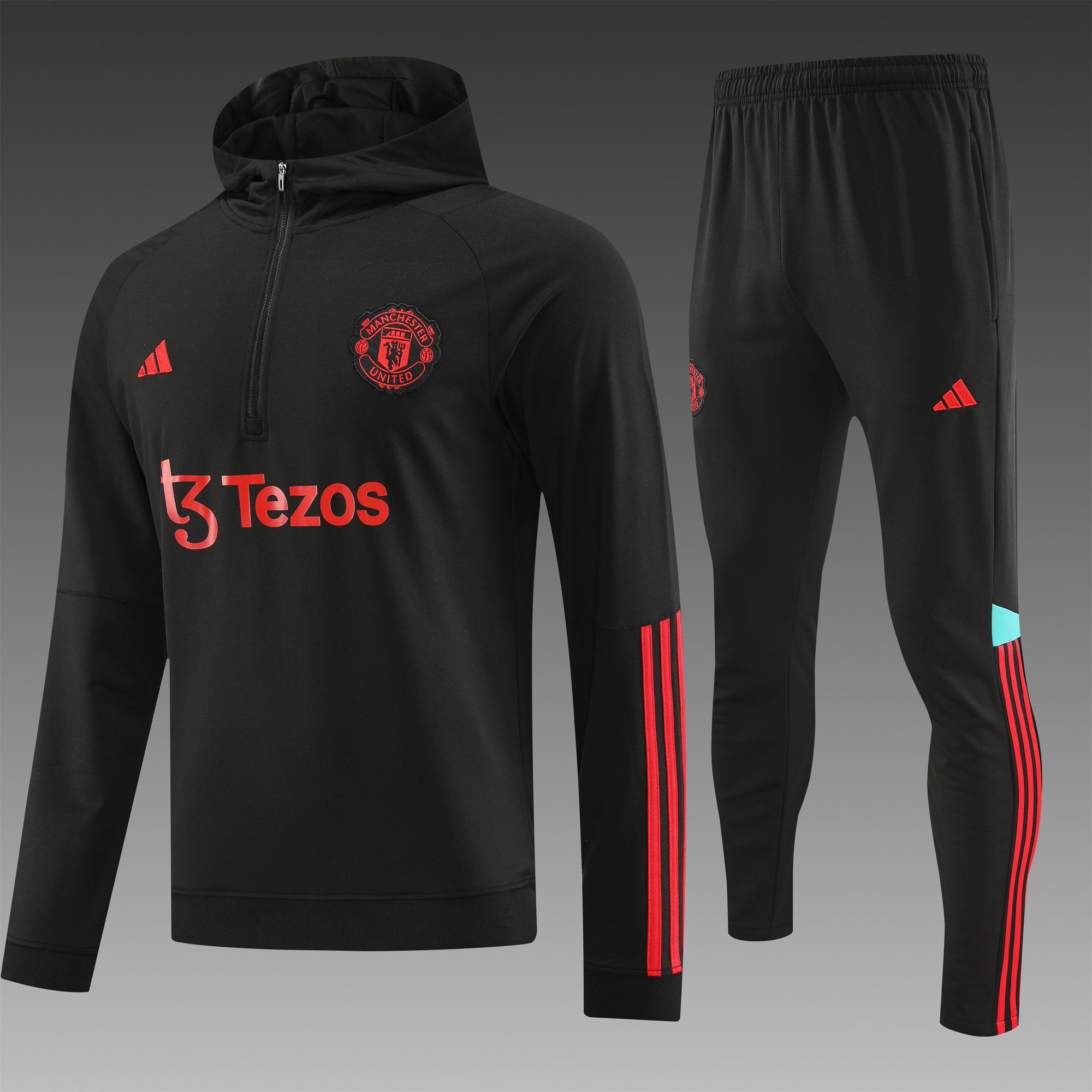 Manchester United 23-24 Men's Training Hoodie + Pants - JerseysGala