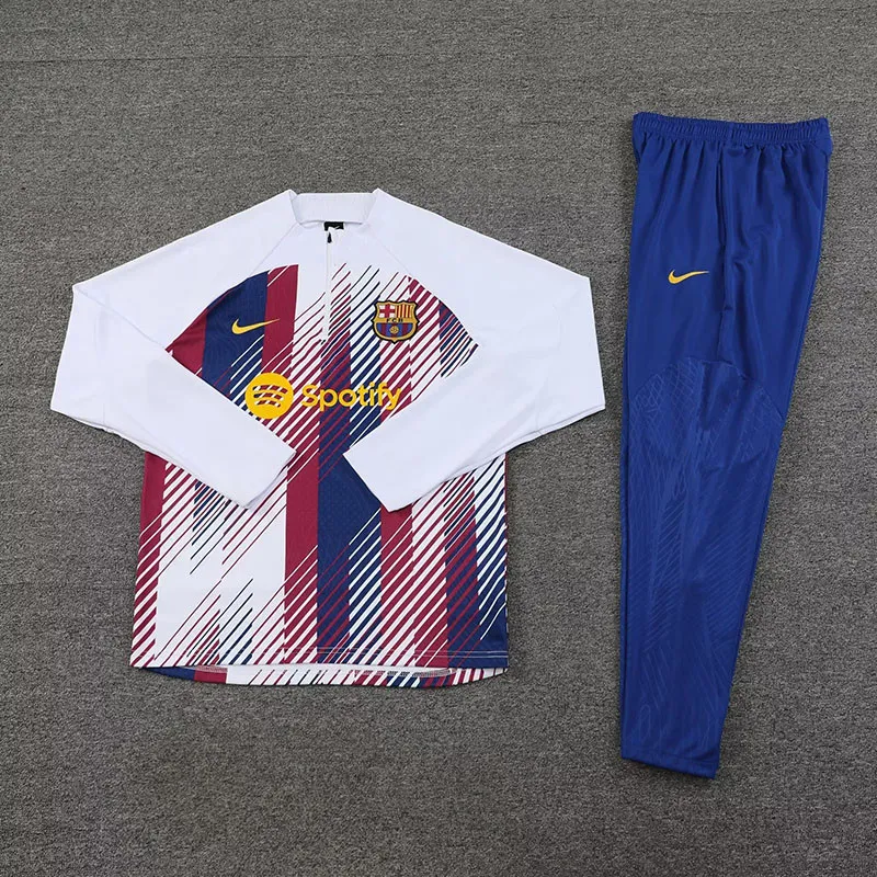 B.A.R.S.A 23-24 Long Sleeve Training Set - Red & Blue - JerseysGala