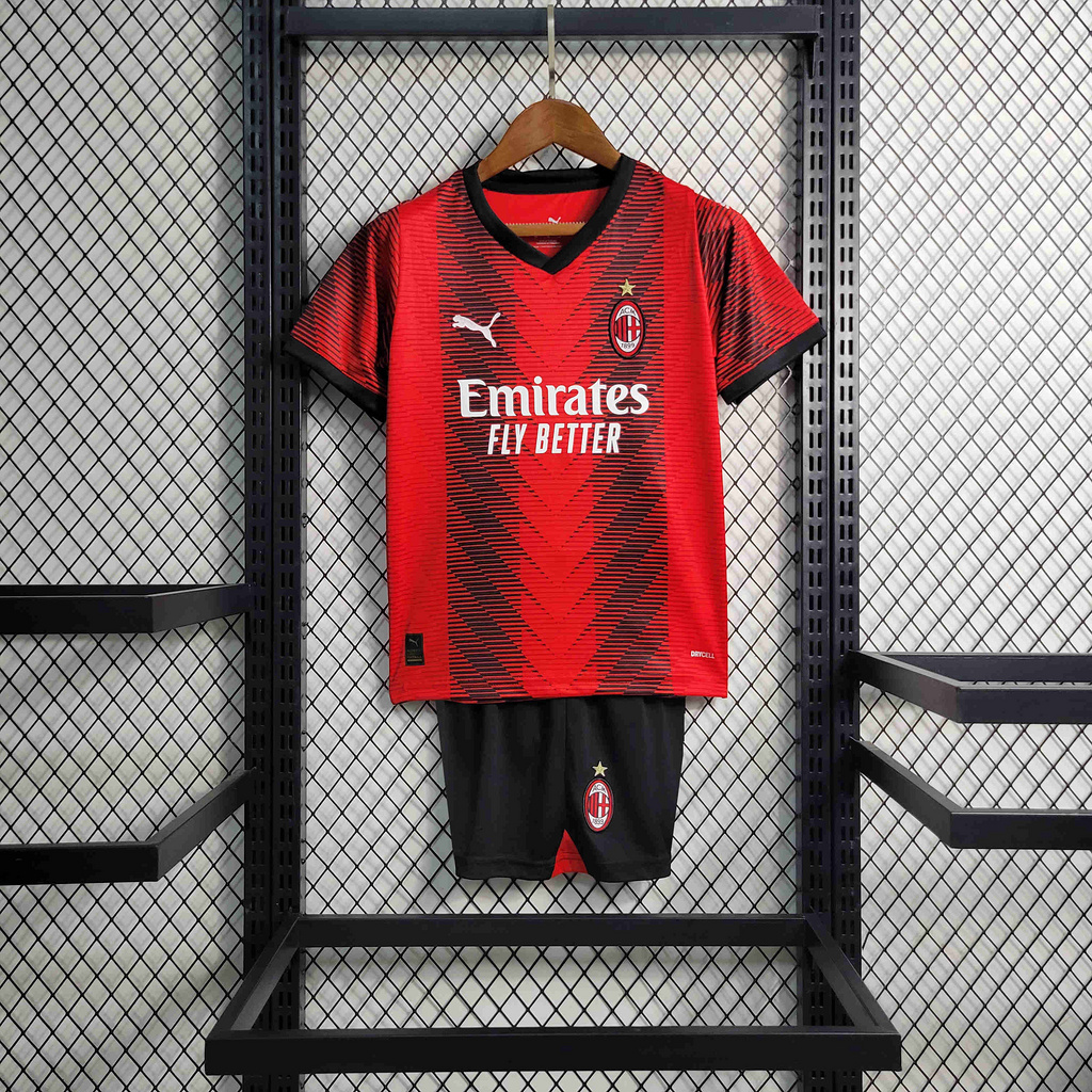 AC Milan 23-24 Home Kids Kit - JerseysGala