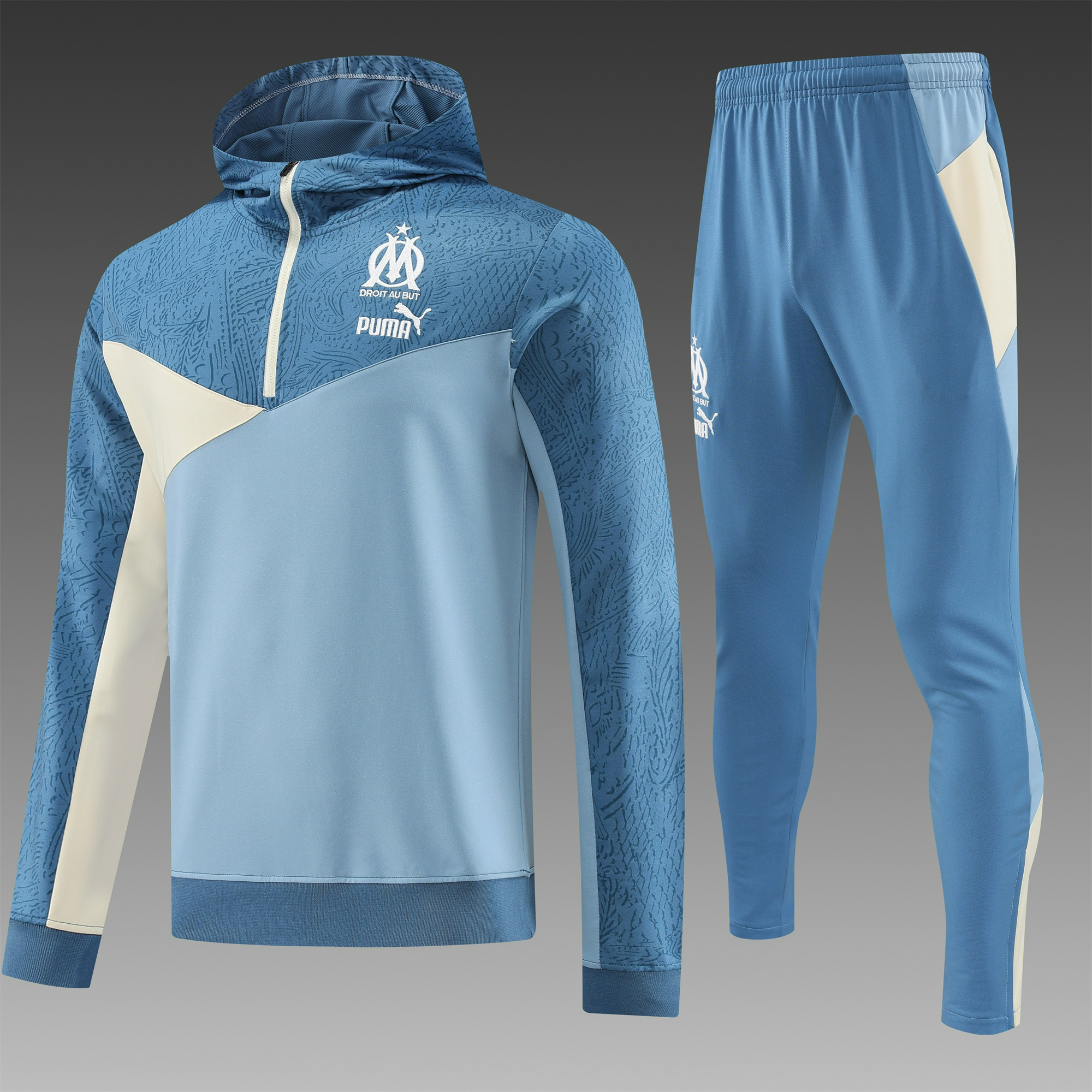 Marseille 23-24 Men's Training Hoodie + Pants - JerseysGala