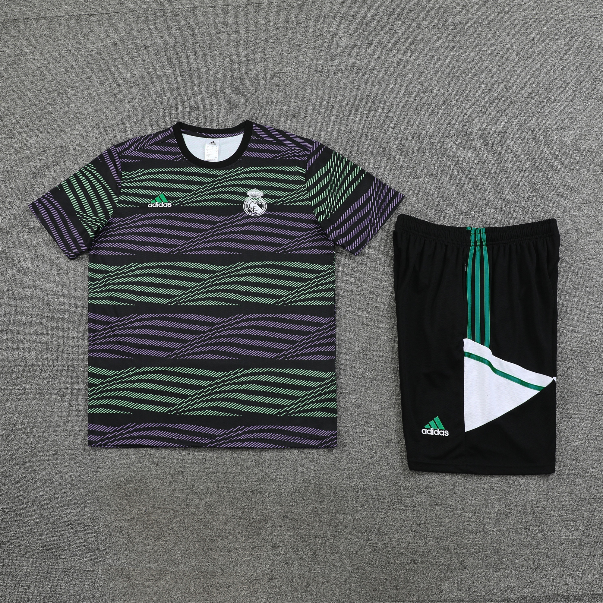 Real Madrid 23-24 Short-Sleeve Training Set - Purple&Green - JerseysGala