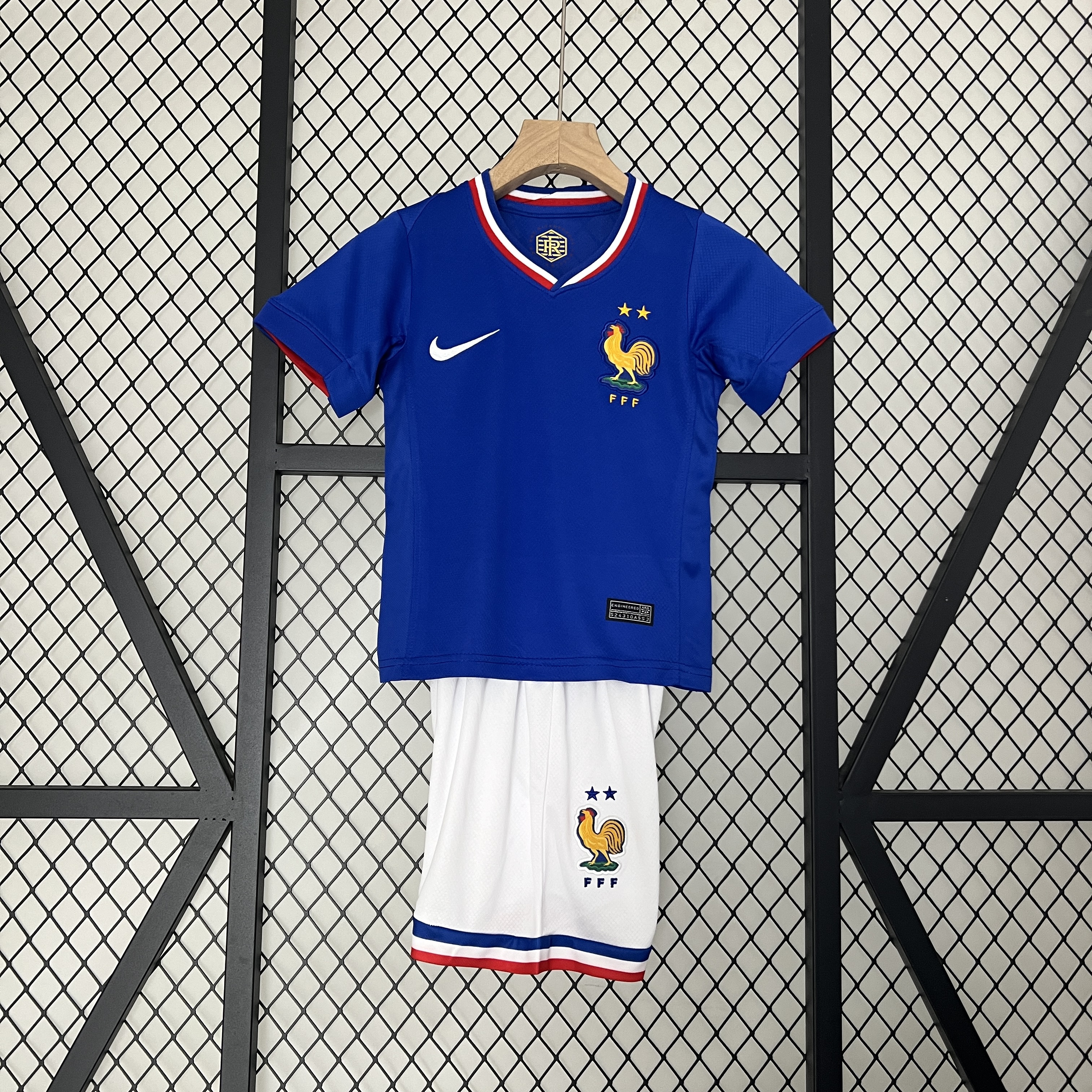 France 2024 Home Stadium Kids Kit - JerseysGala