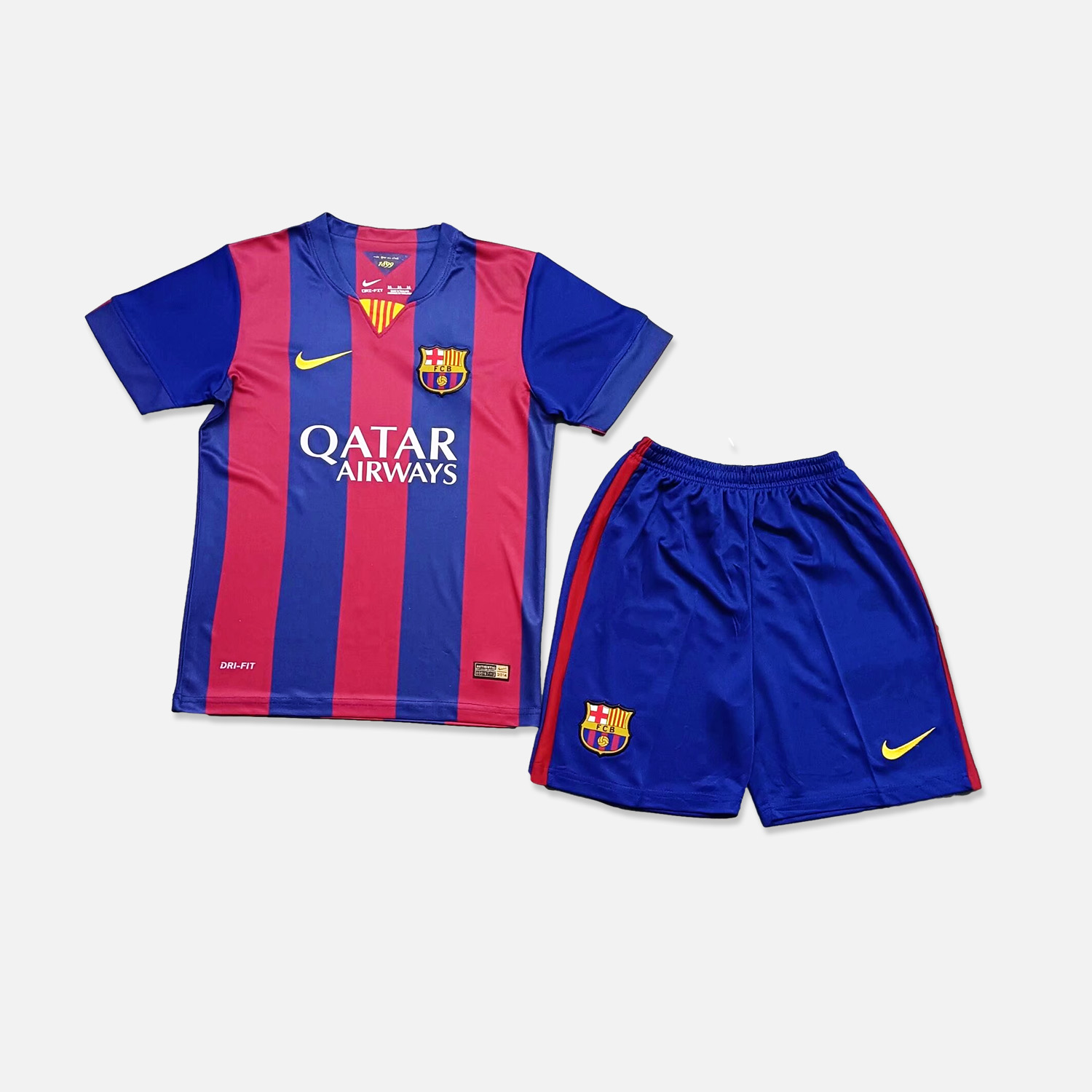 Retro B.A.R.S.A 14-15 Home Stadium Kids Kit - JerseysGala
