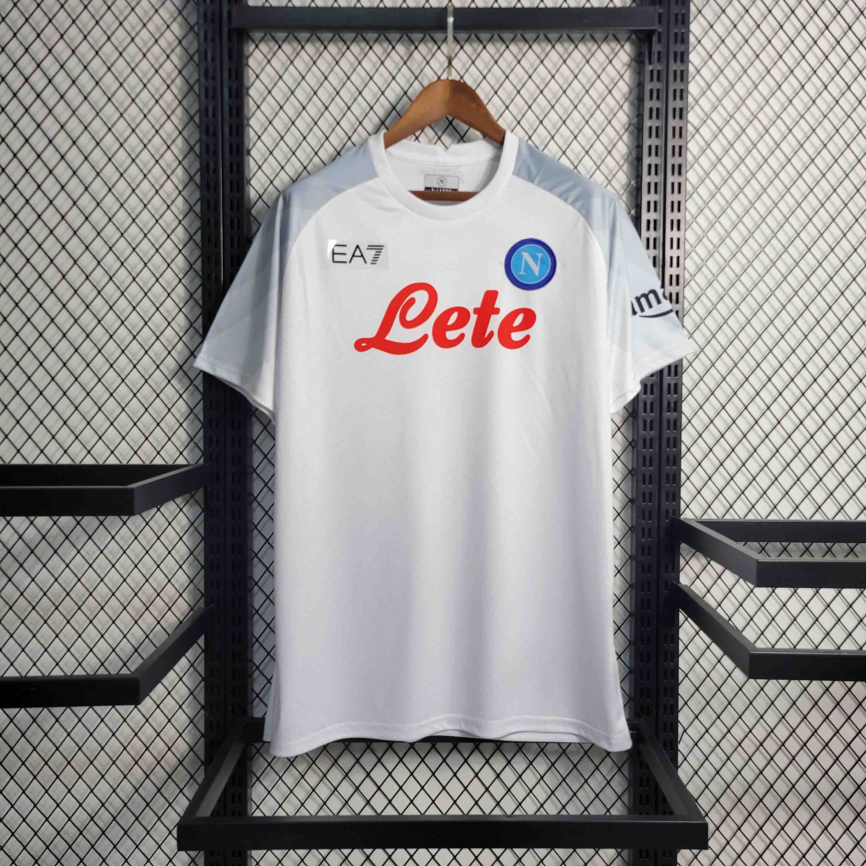 23-24 Napoli White Jersey - JerseysGala