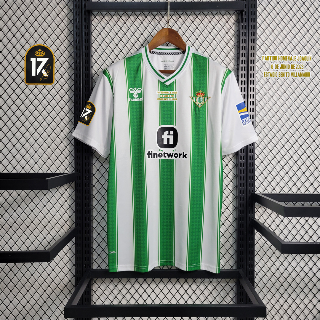 Real Betis 23-24 Home Final Game 17# JOAQUIN with All Detail - JerseysGala