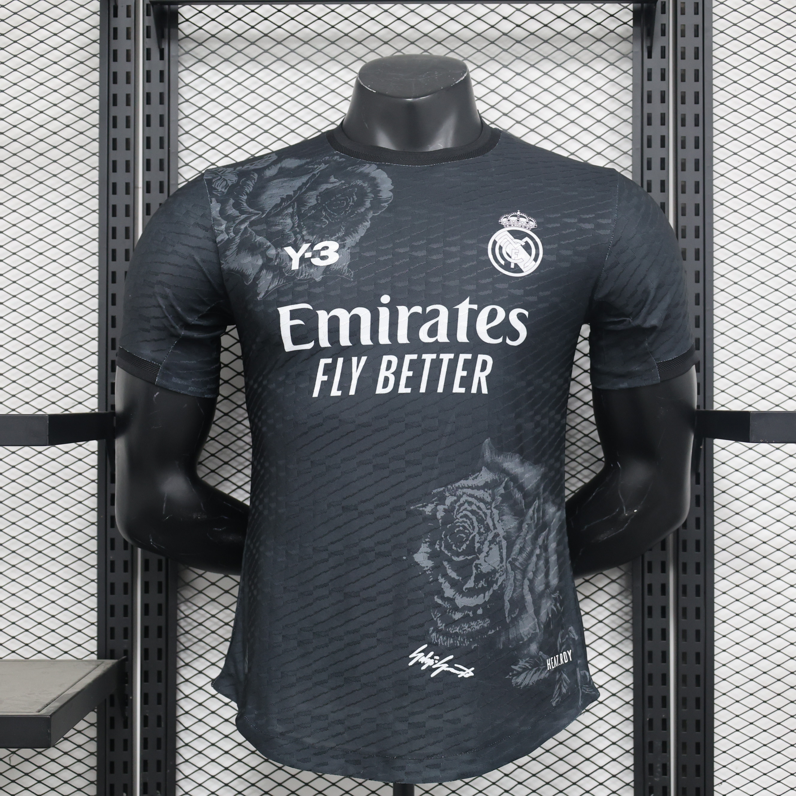 Real Madrid 23-24 Y3 Black Special Edition Jersey - Player Version - JerseysGala