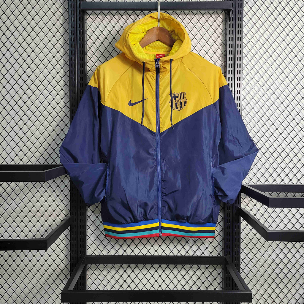 B.A.R.S.A 23-24 Red Royal Blue Yellow PlayerWindbreaker - JerseysGala