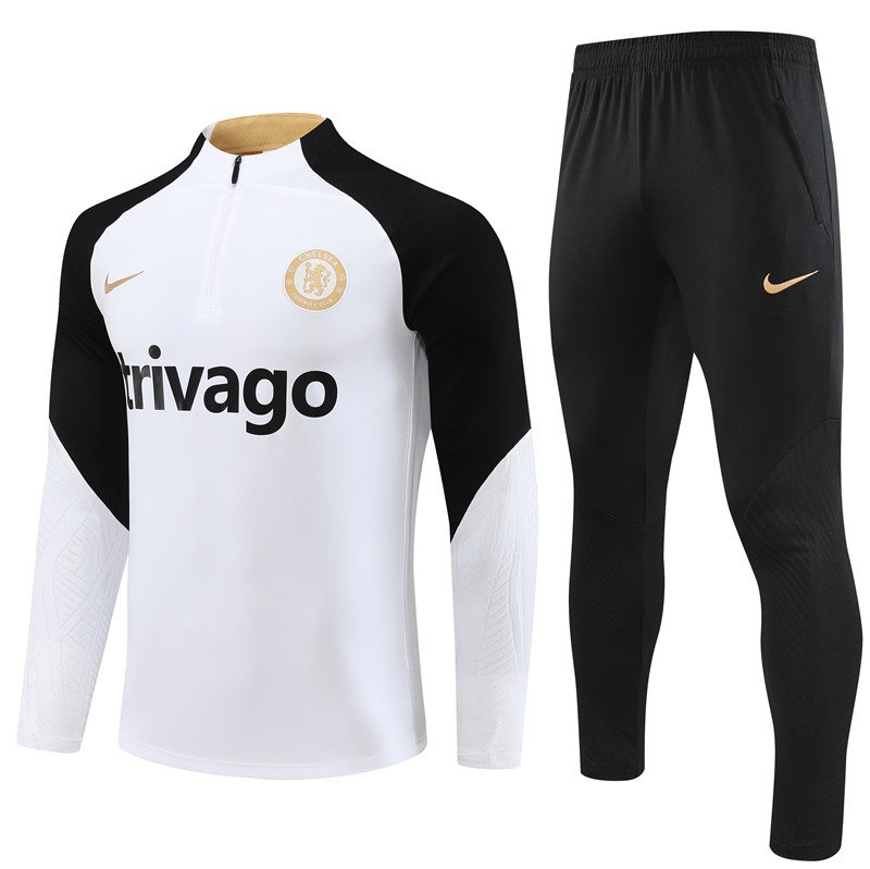 Che 23-24 Kids Long Sleeve Training Set White - JerseysGala