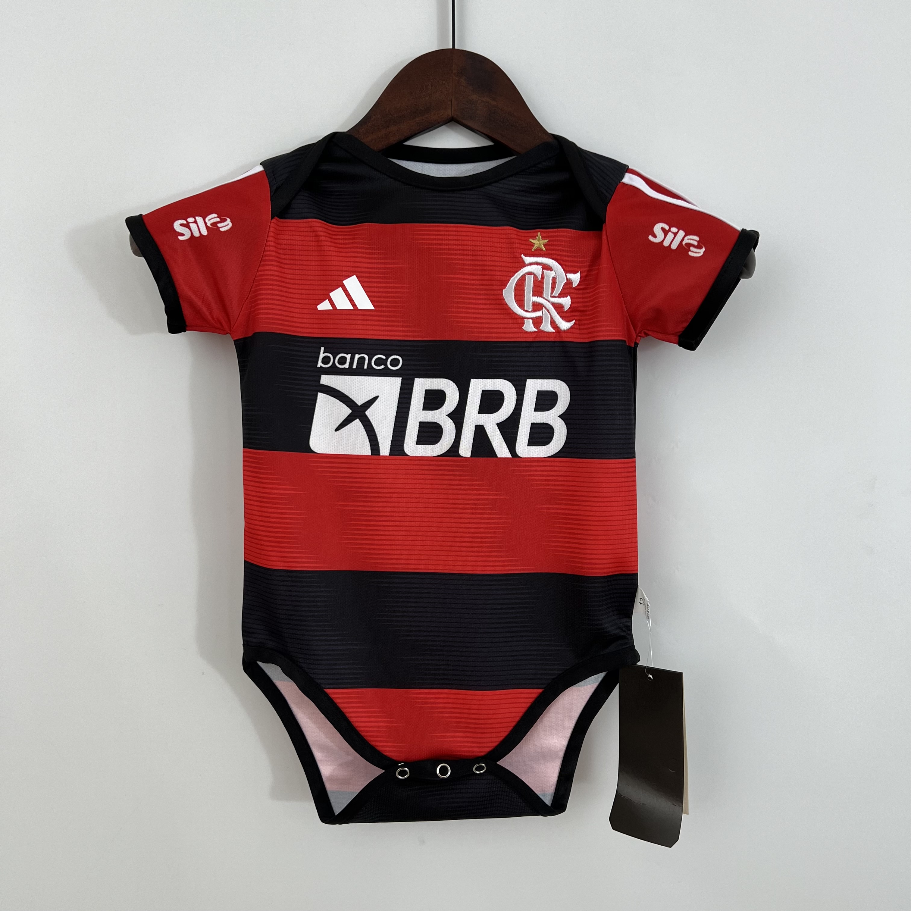 Flamengo 23-24 Home Stadium Baby Crawling Suit - JerseysGala