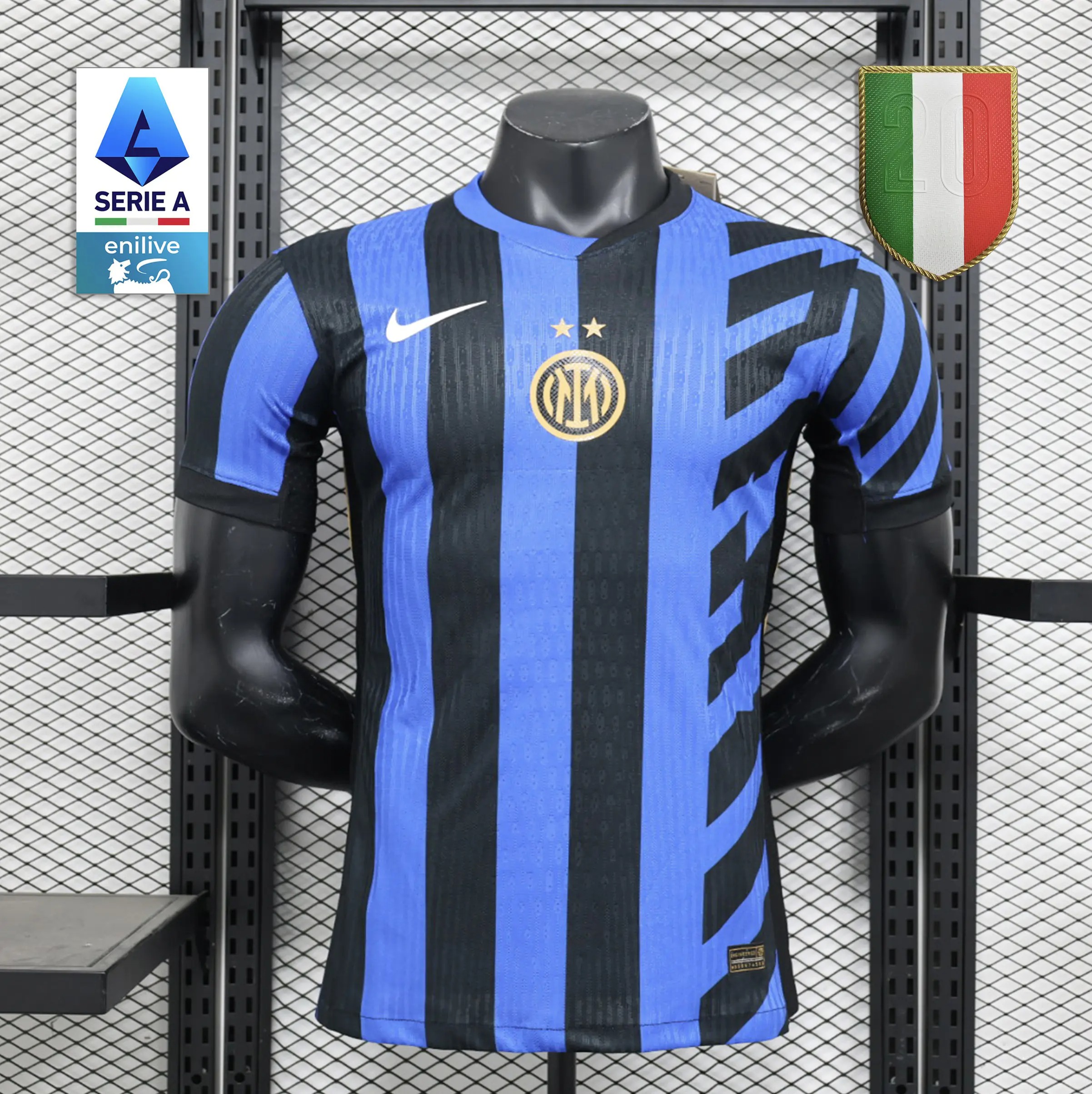 Inter Milan 24-25 Home Stadium Jersey with None Sponsor - Player Version - JerseysGala