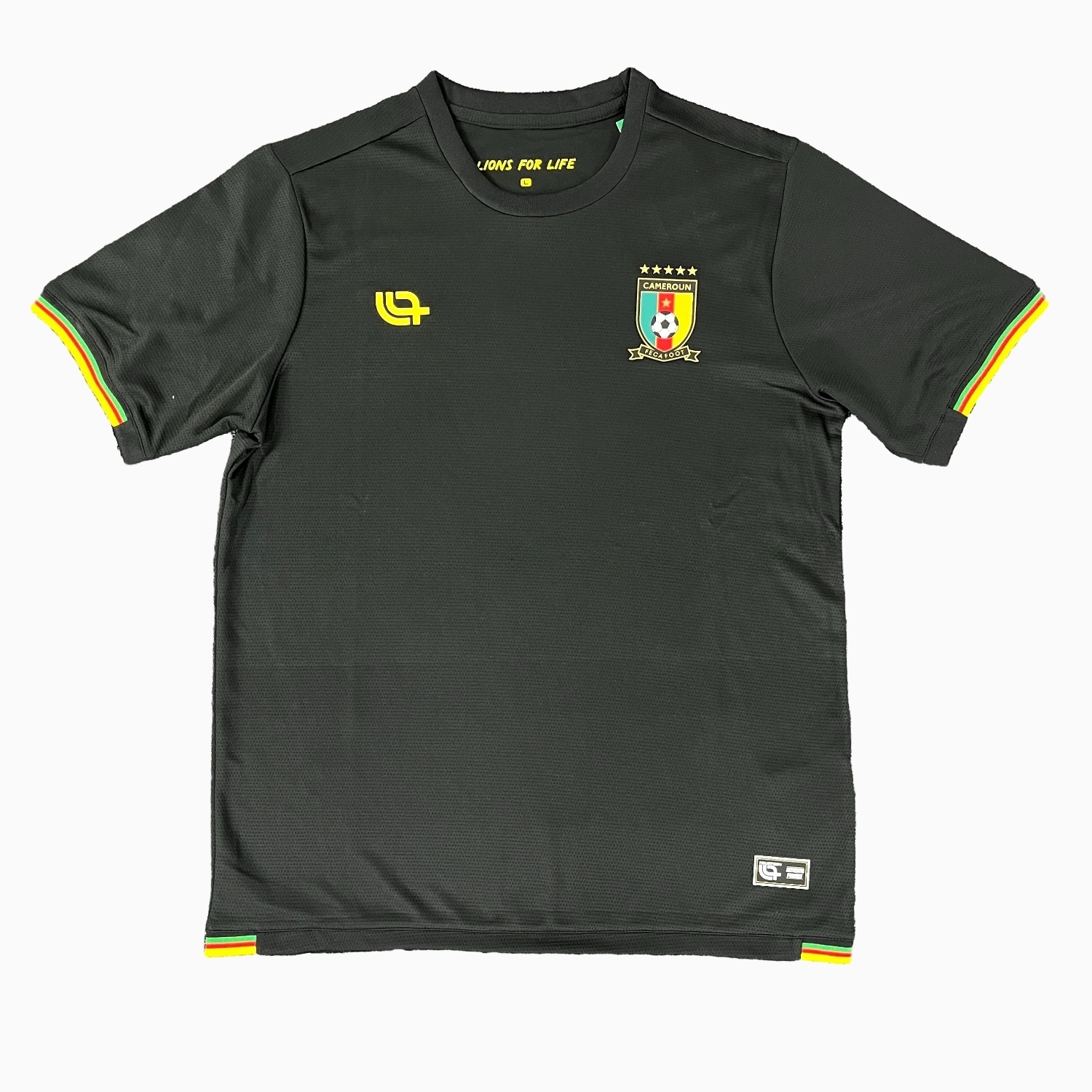 Cameroon 25-26 Black Training Jersey - Fans Version - JerseysGala